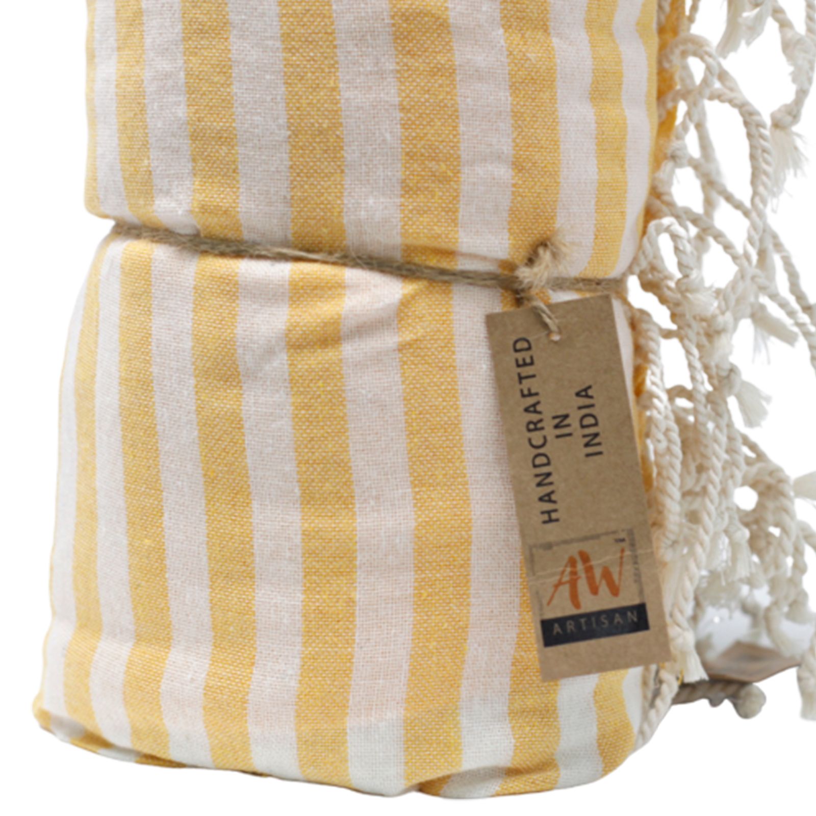 Cotton Pario Towel - 100x180 cm - Sunny Yellow - Image 3