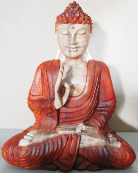 Hand Carved Buddha Statue - 30cm Teaching Transmission - Image 2