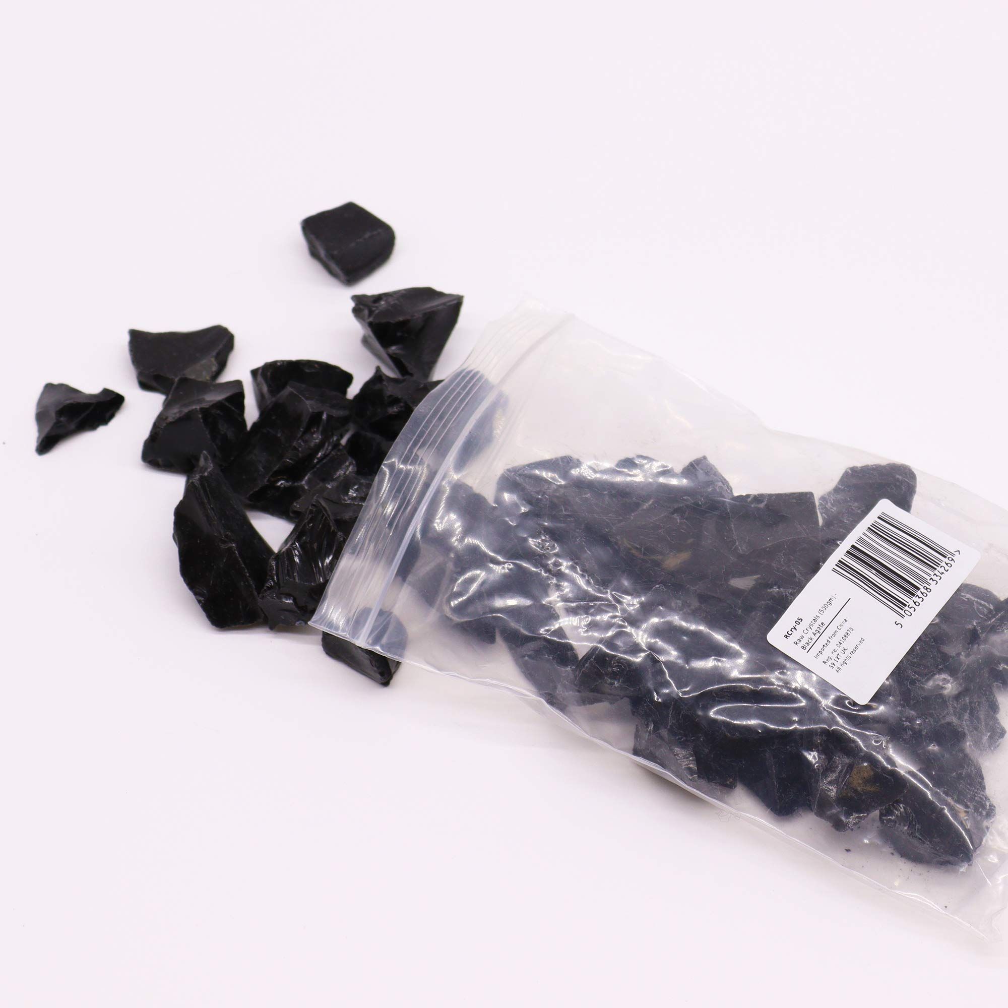 Raw Crystals (500gm) - Black Agate - Image 2