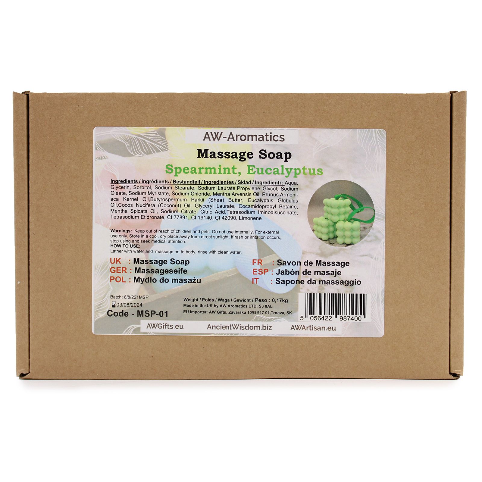 Massage Soaps - Spearmint & Eucalyptus - Image 2
