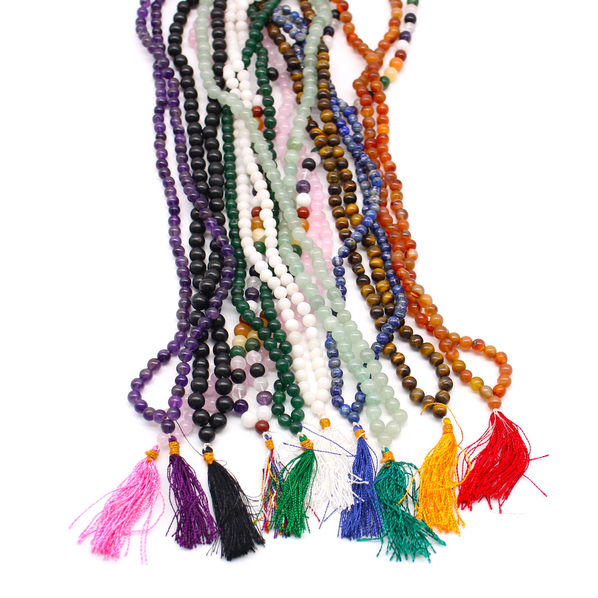 108 Bead Mala - White Quartz - Image 2