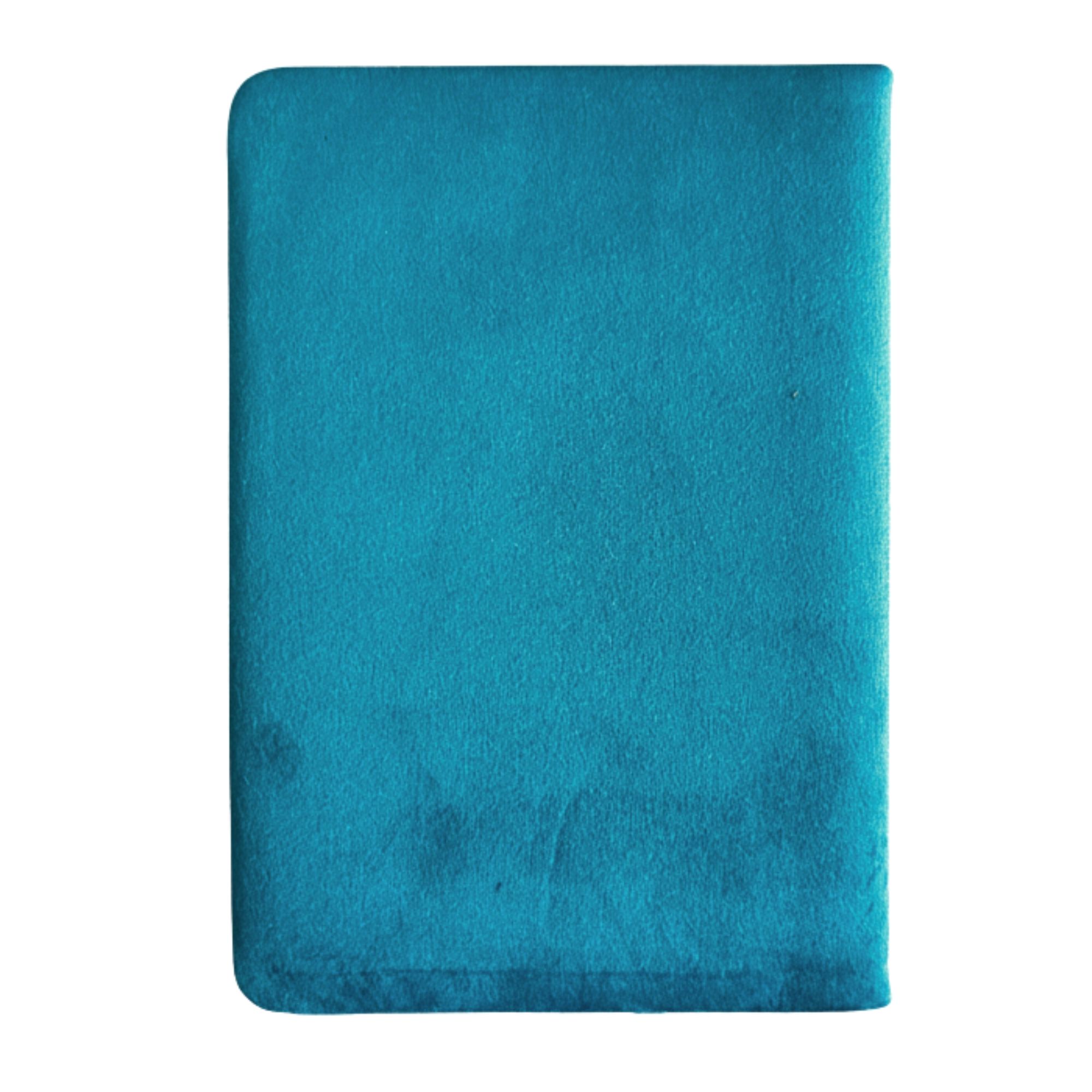 Light Blue Velvet Notebook - 80 pages - Embrace The Journey - Image 3