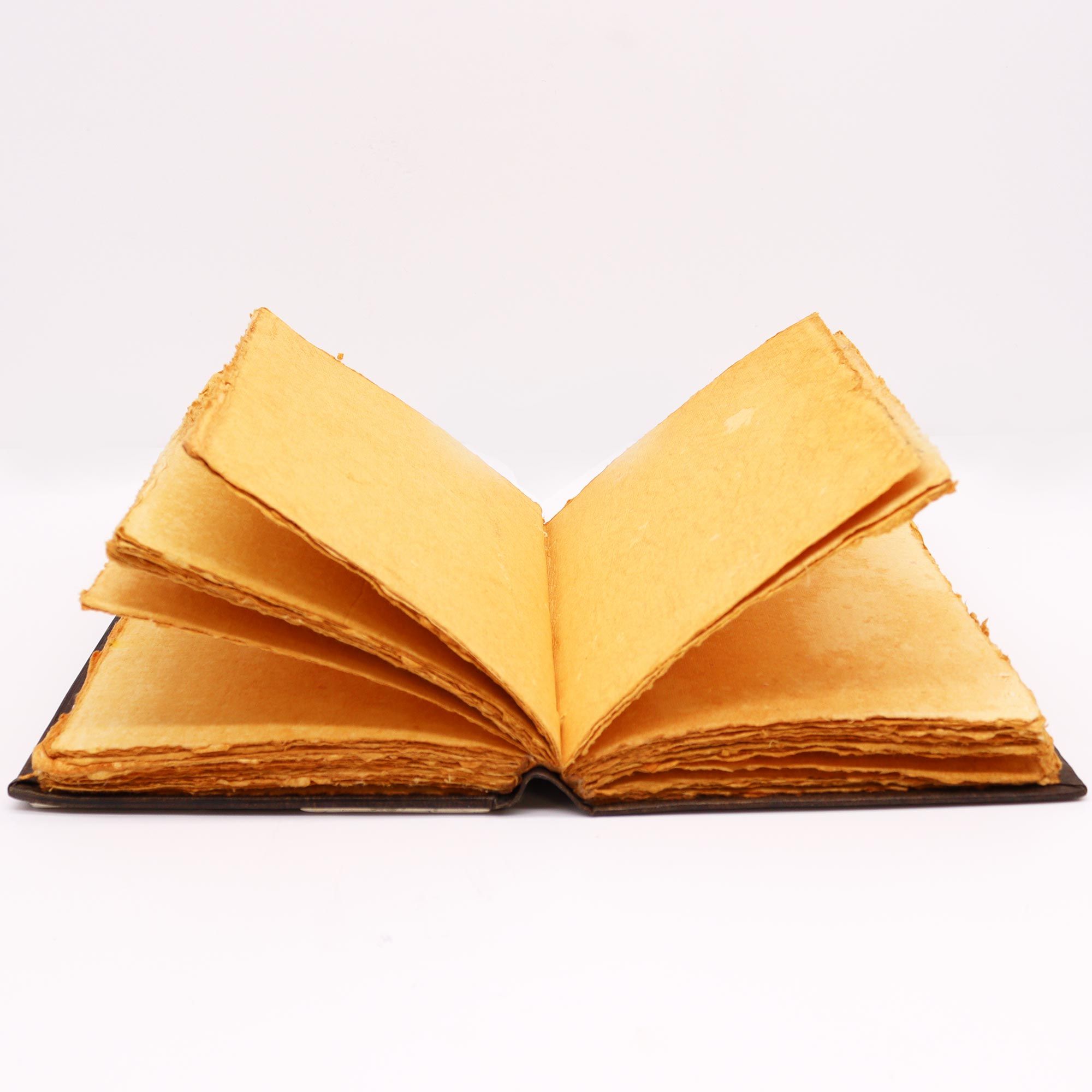 Heafty Red Tan Book - Zinc Rose Decor - 200 Deckle Edges Pages - 26x18cm - Image 4