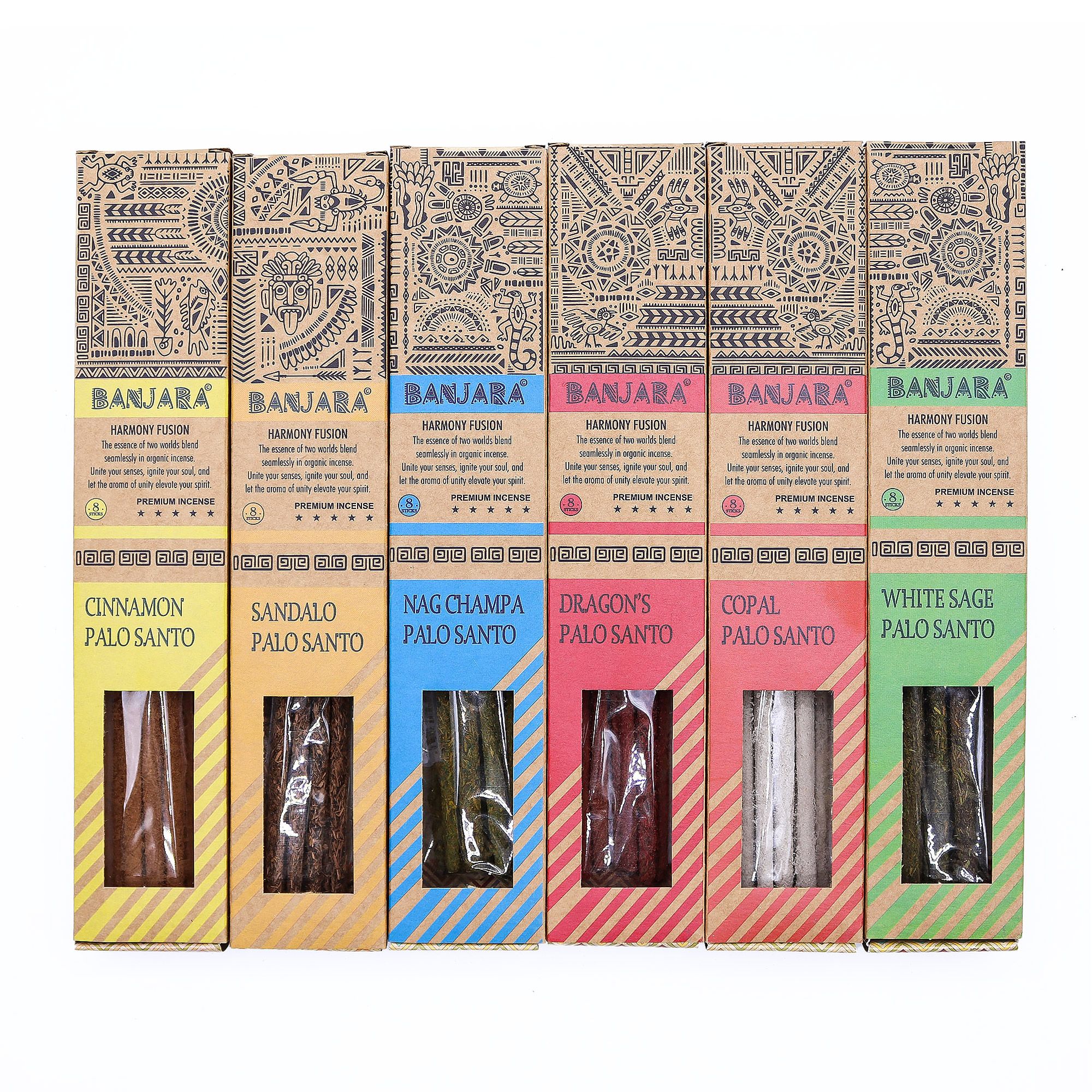 Banjara Palo Santo Smudge Sticks - Set of 6 - Box - Image 9