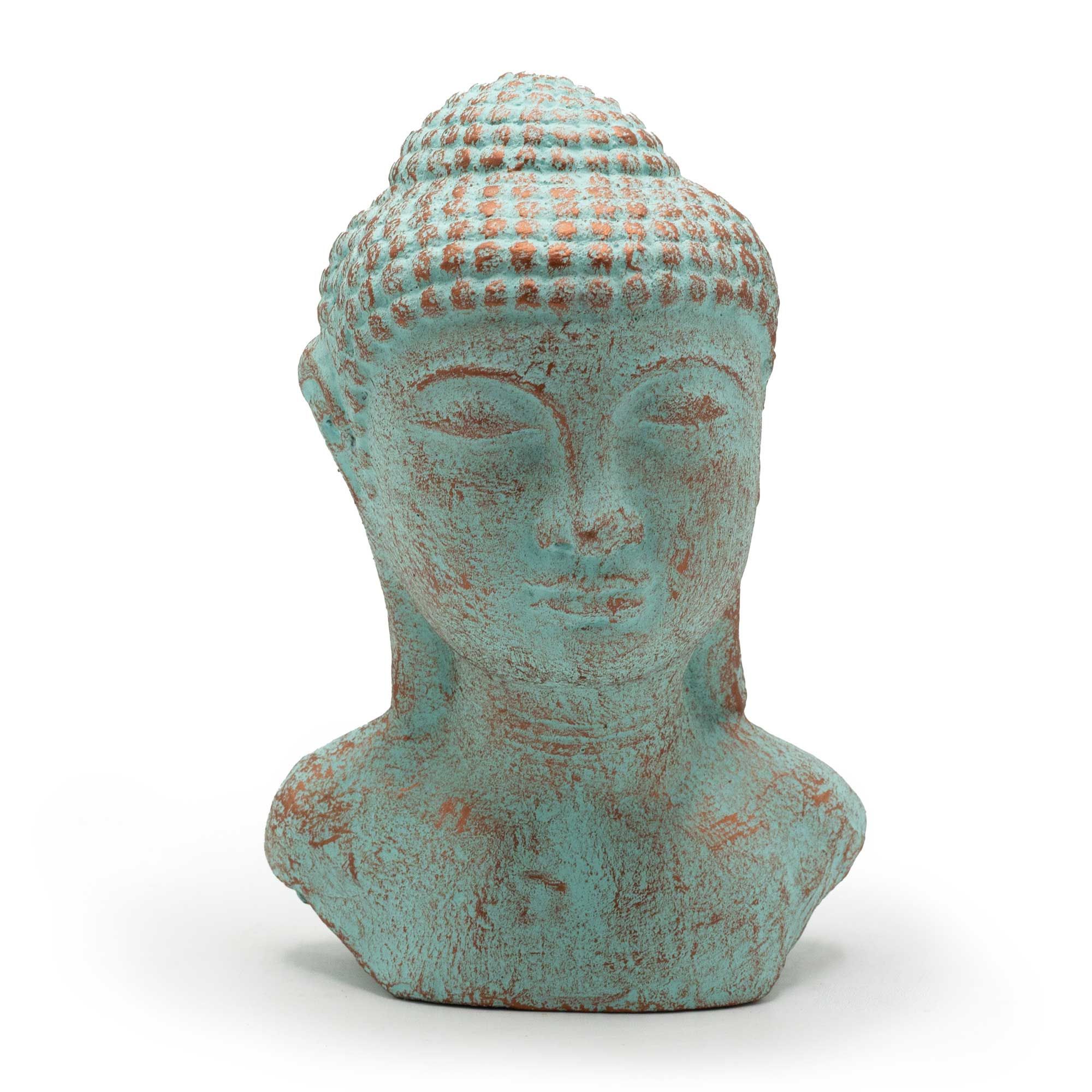 Tranquility Buddha Head - Green Copper - Image 6