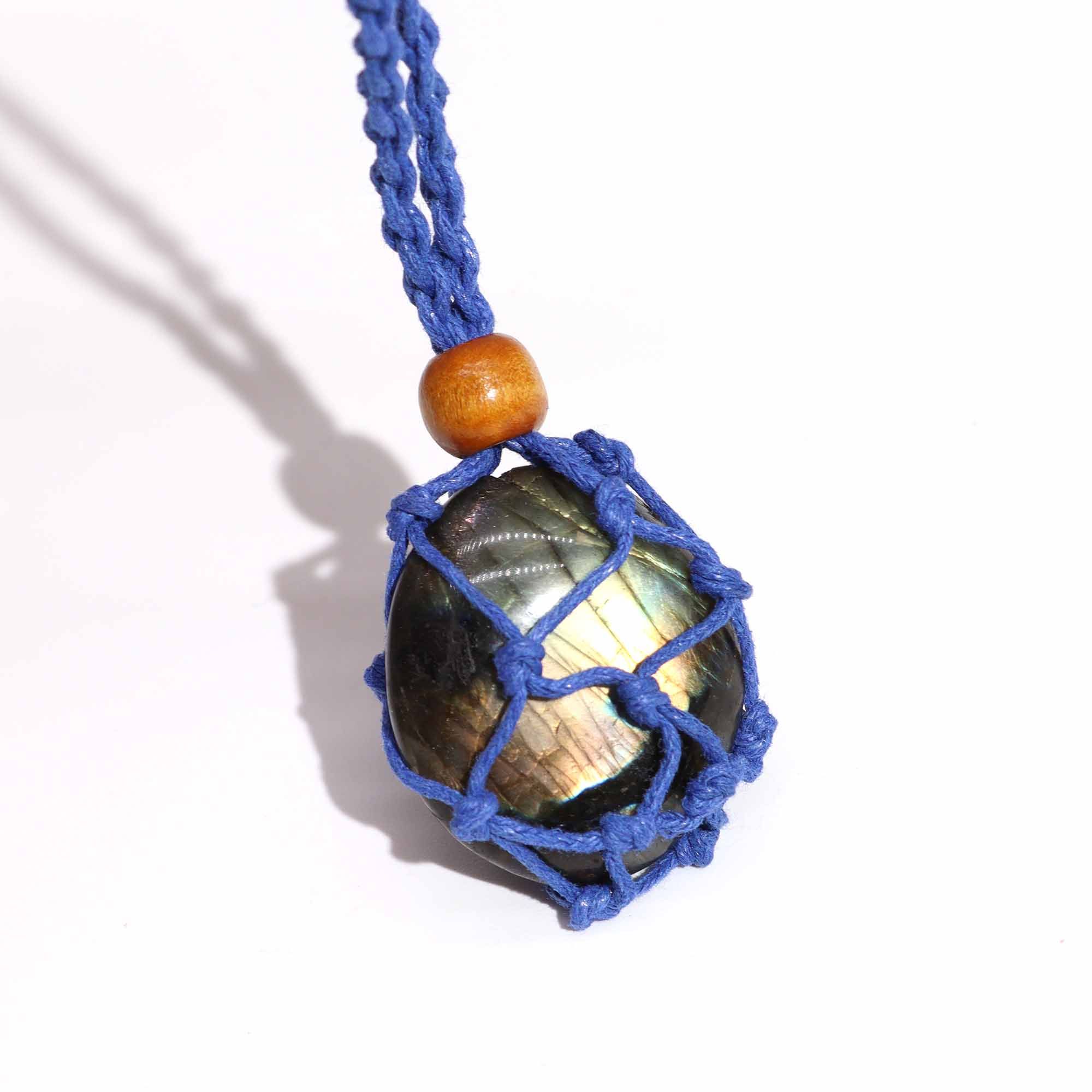 Gemstone Necklace Cord - Navy - Image 3