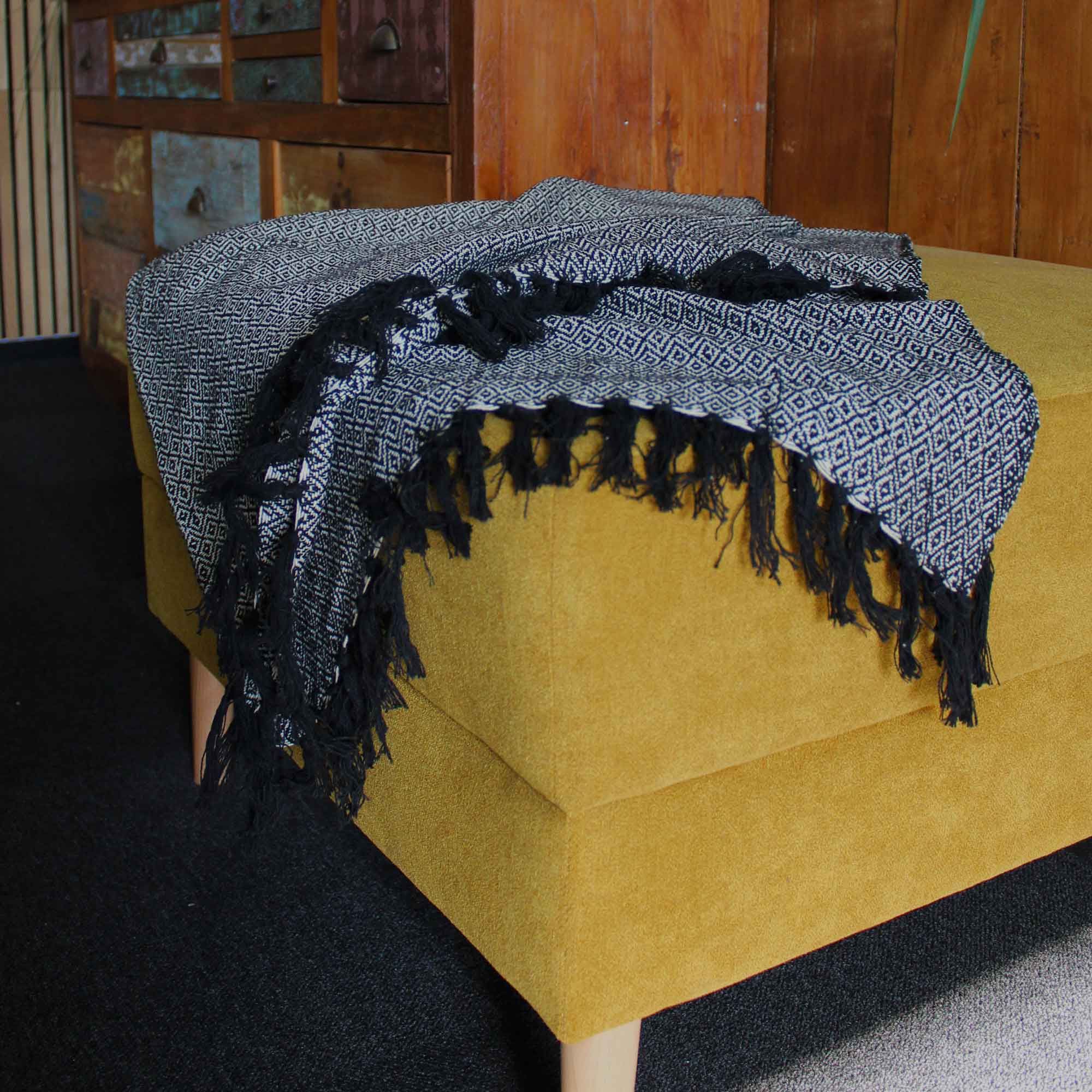 Boho Comfort Throws - Charcoal - Image 5