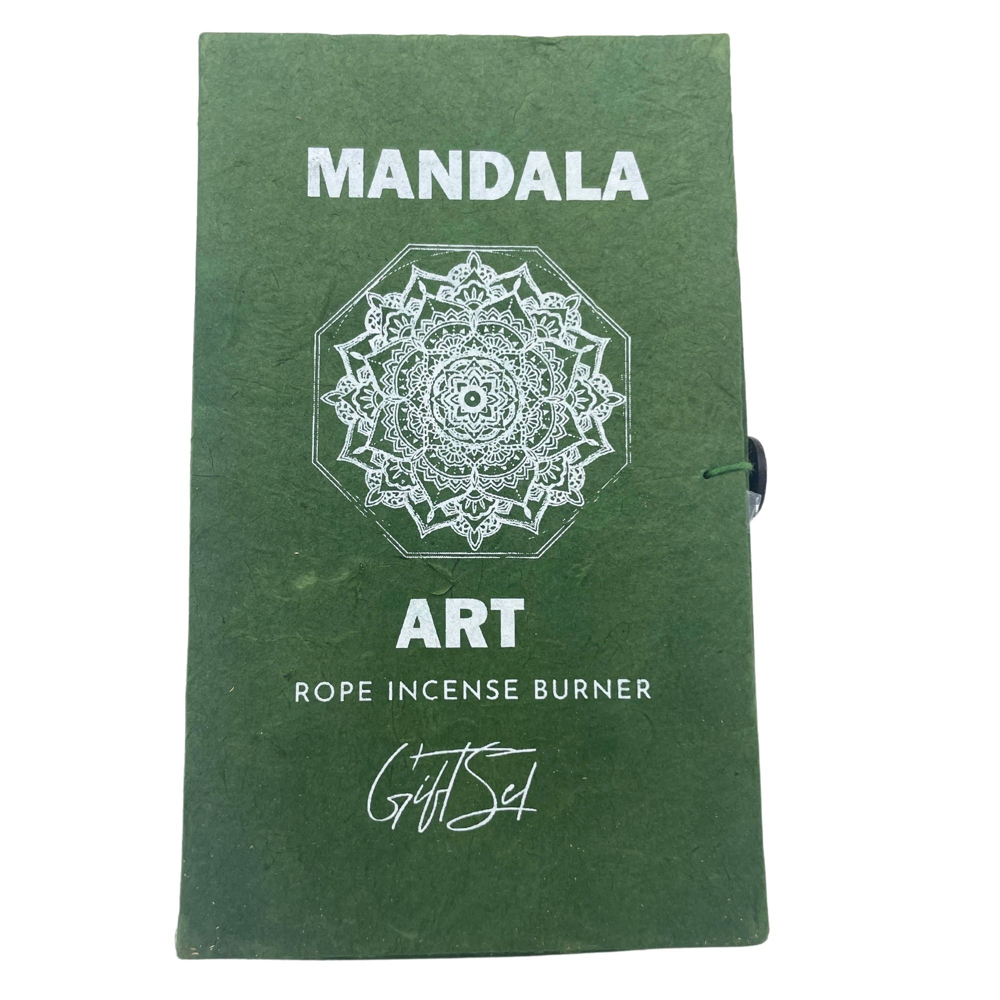 Rope Incense and Silver Plated Holder Set - Mandala Flower - Image 3