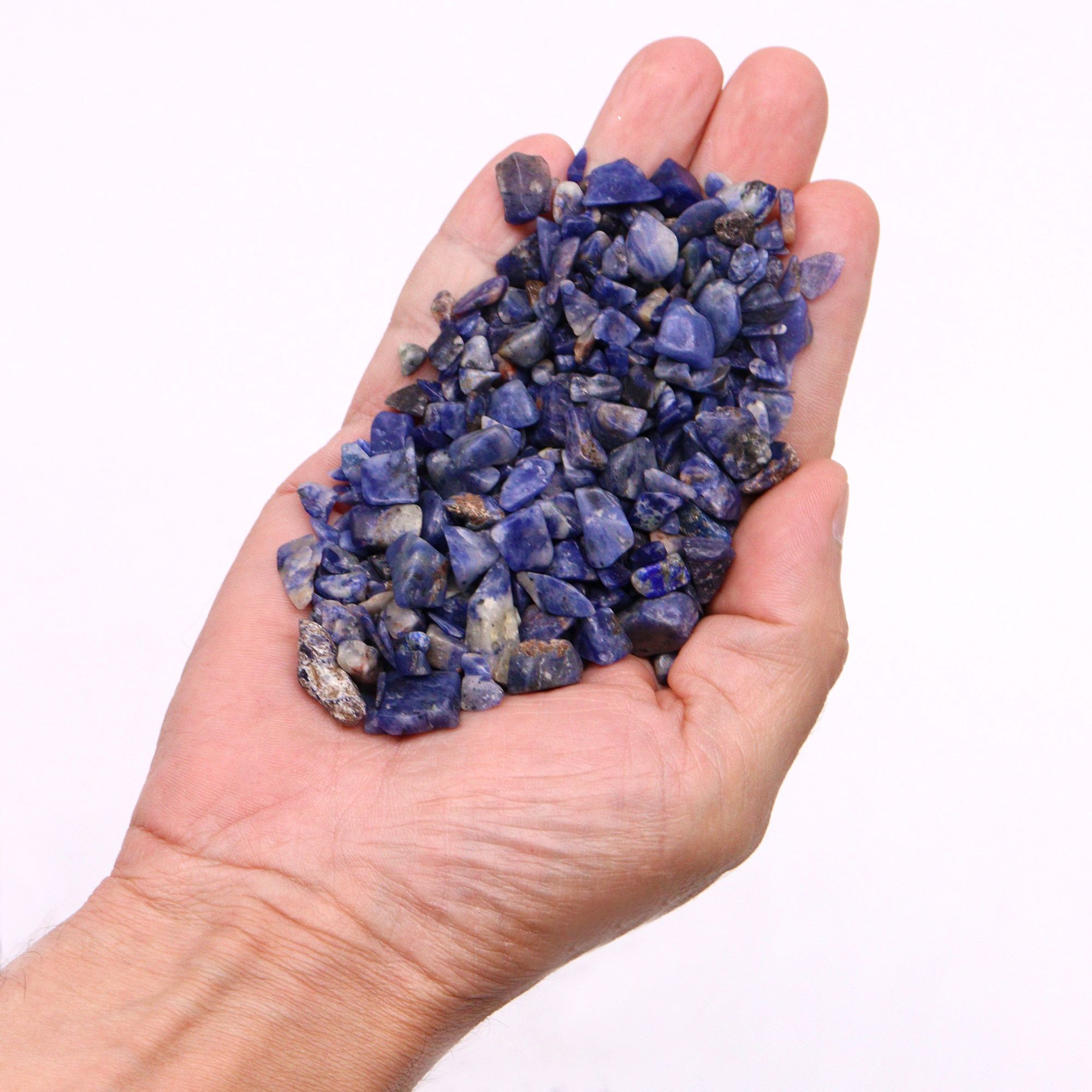 Sodalite Chips Gemstone Chips Bulk - 1KG - Image 4