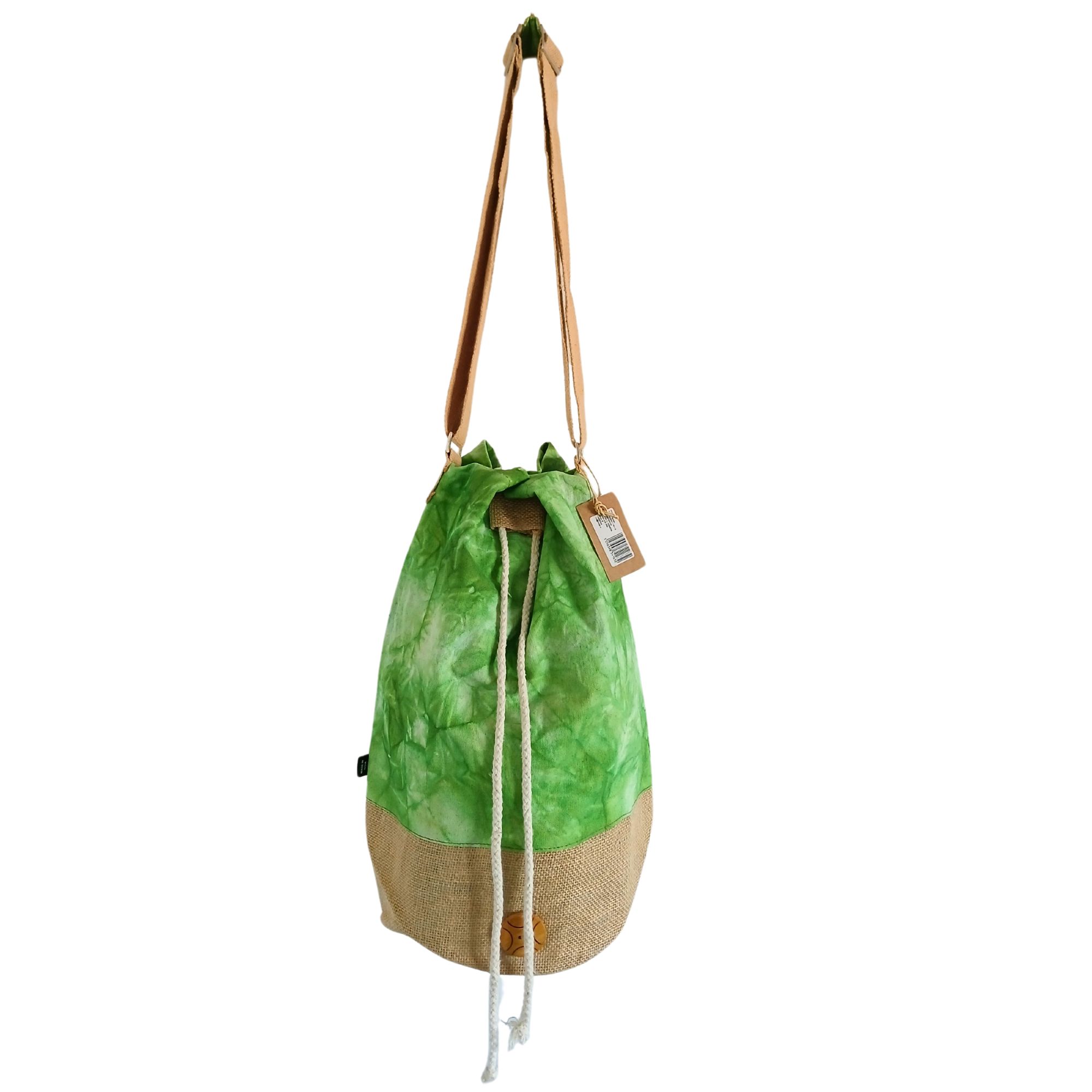 All Natural Backpack - Green Stonewash - Tree of Life - Image 2