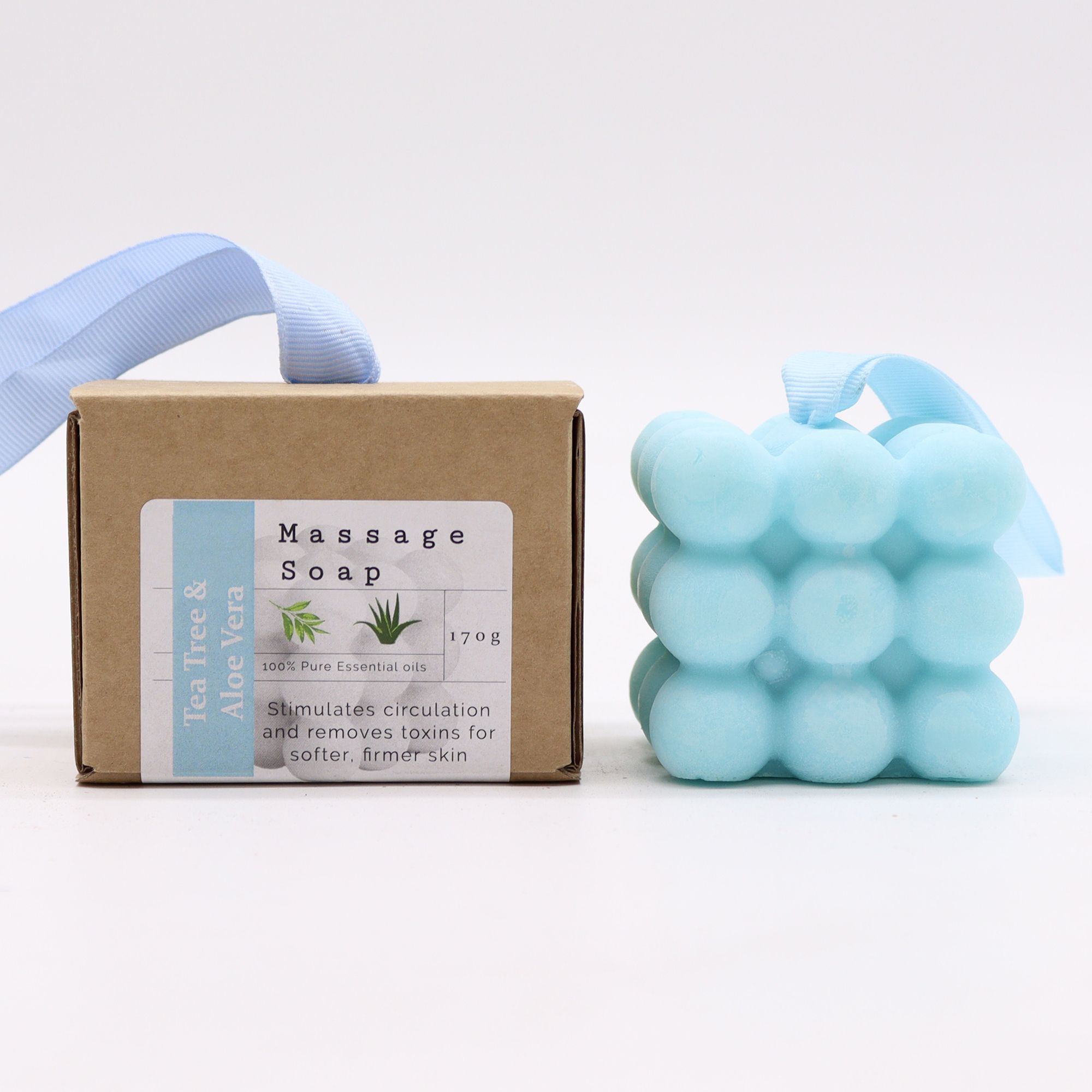 Boxed Single Massage Soaps - Tea Tree & Aloe Vera - Image 4