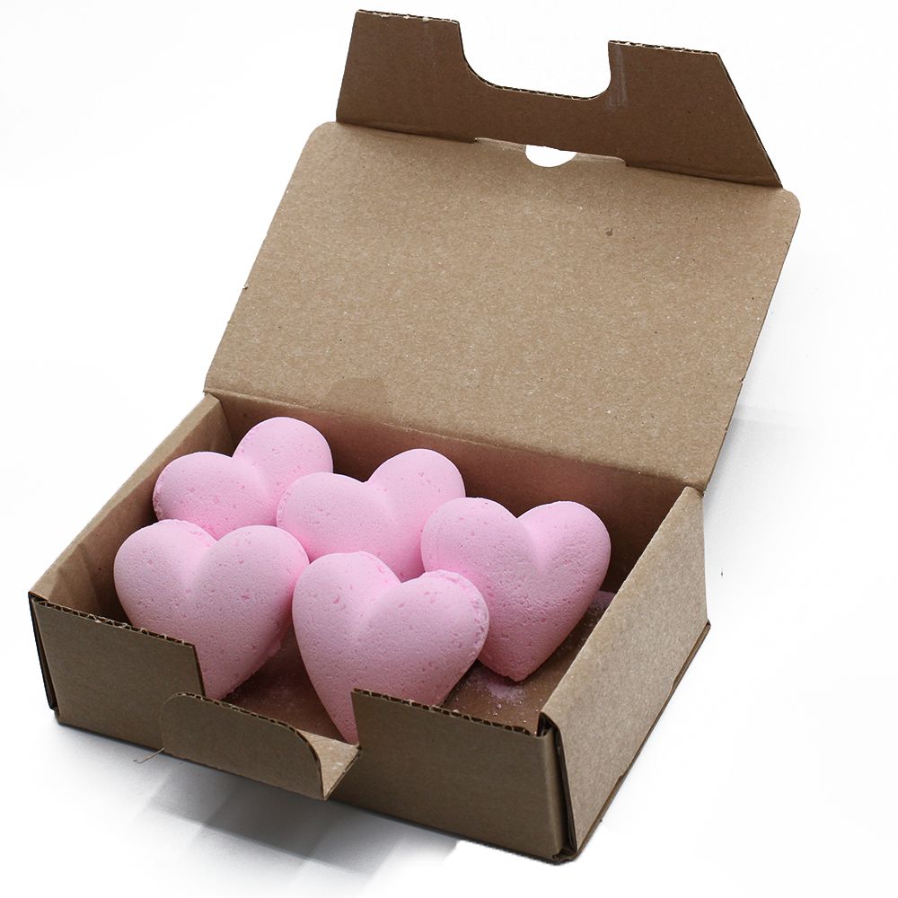 Love Heart Bath Bomb 70g - Bubblegum - Image 2
