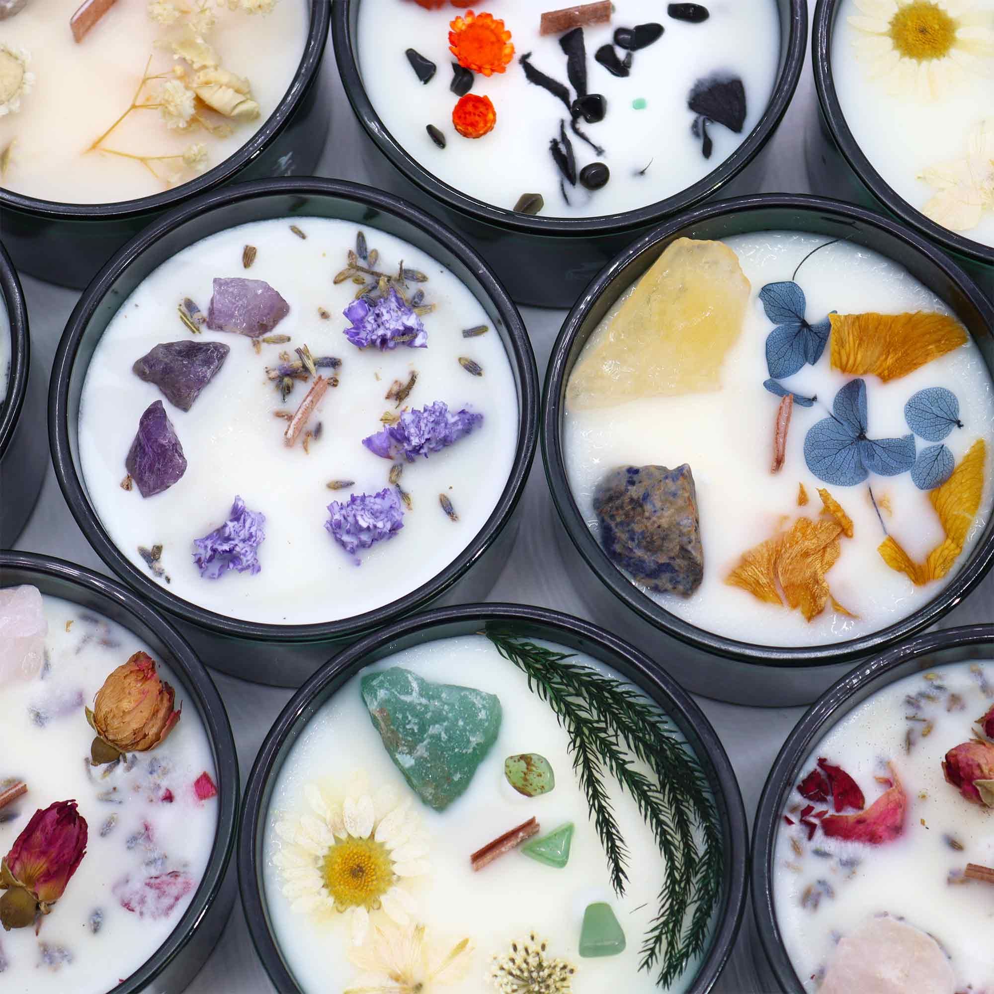 Hop Hare Crystal Magic Flower Candle - The Devil - Image 6