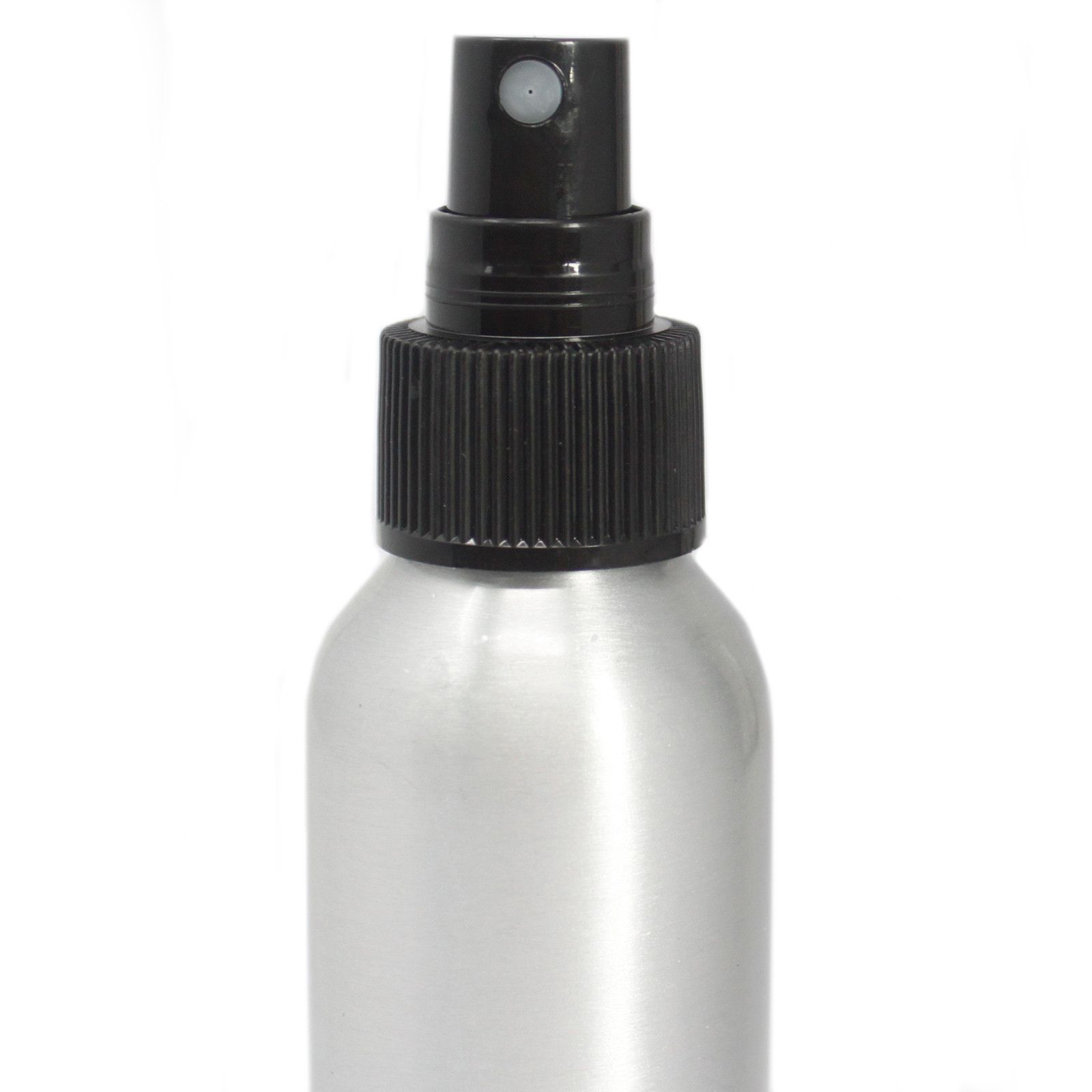 100ml Aluminium Bottle with Black Spray Top - Image 2