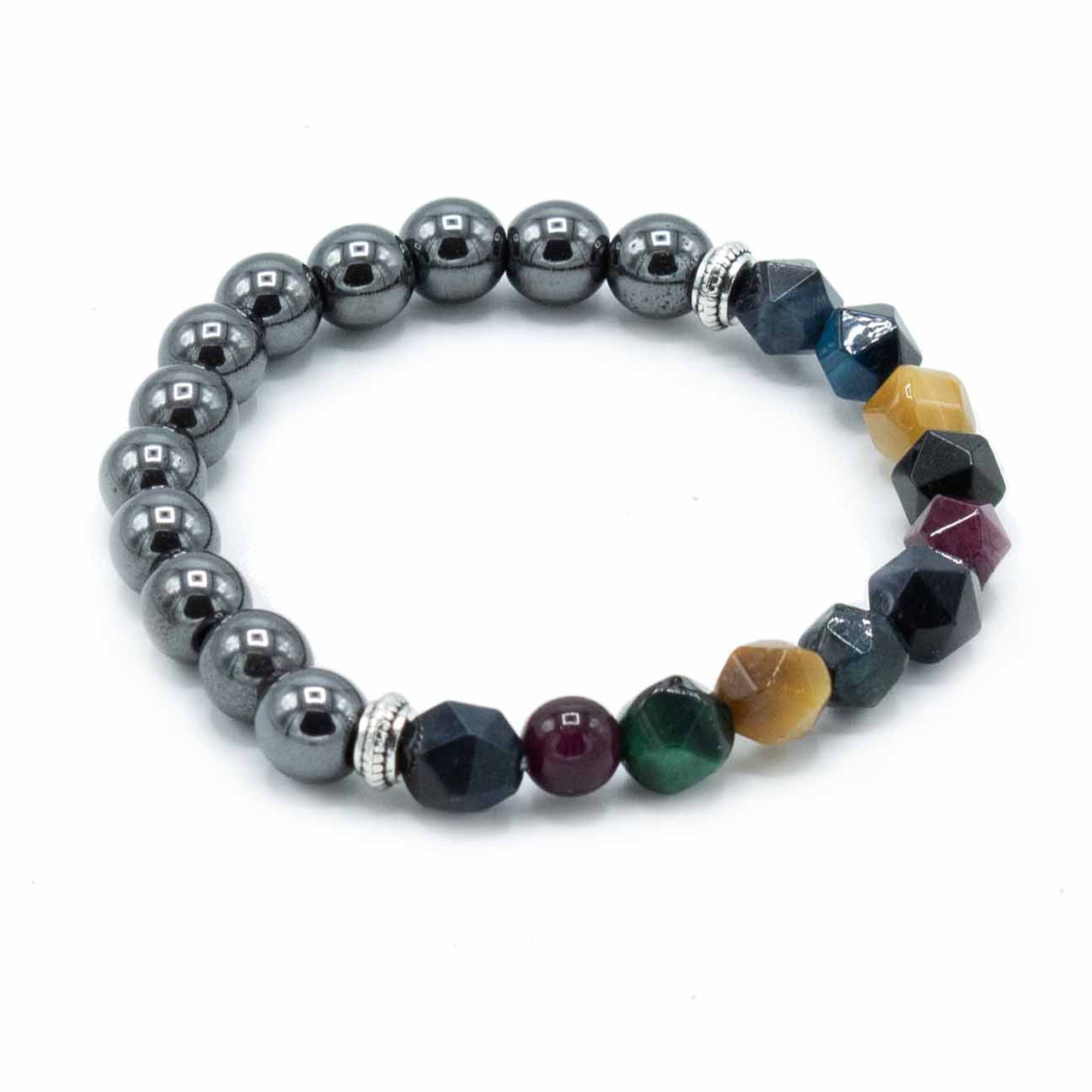 Faceted Gemstone Bracelet - Magnetic Rainbow - Image 2