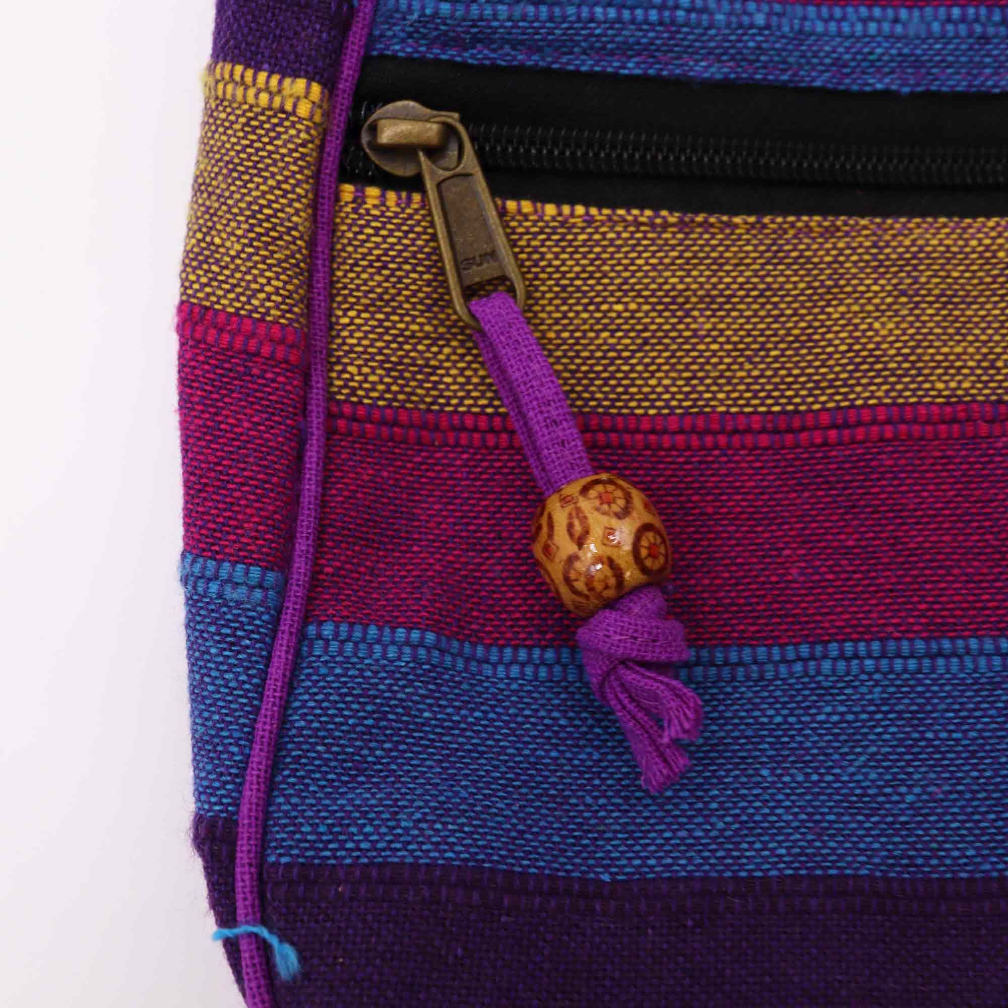 Lrg Nepal Sling Bag (Adjustable Strap) - Wild Flowers - Image 2
