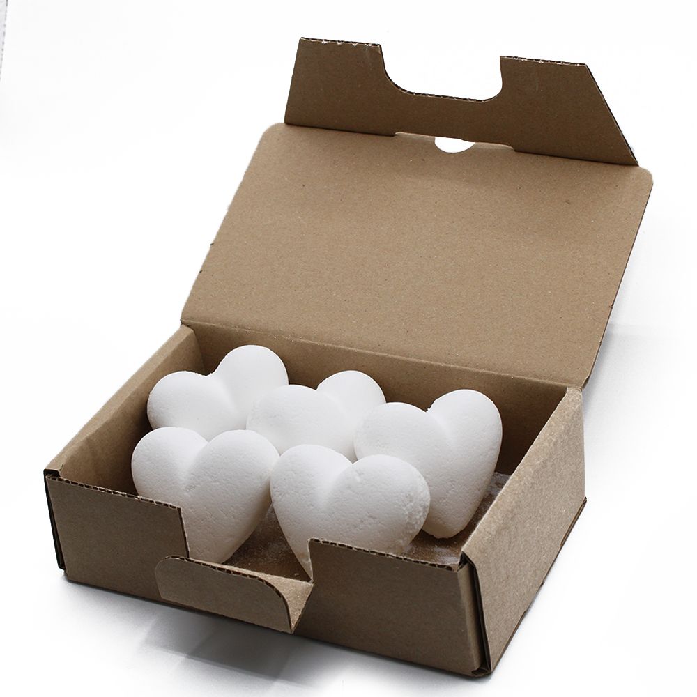 Love Heart Bath Bomb 70g - Coconut - Image 4