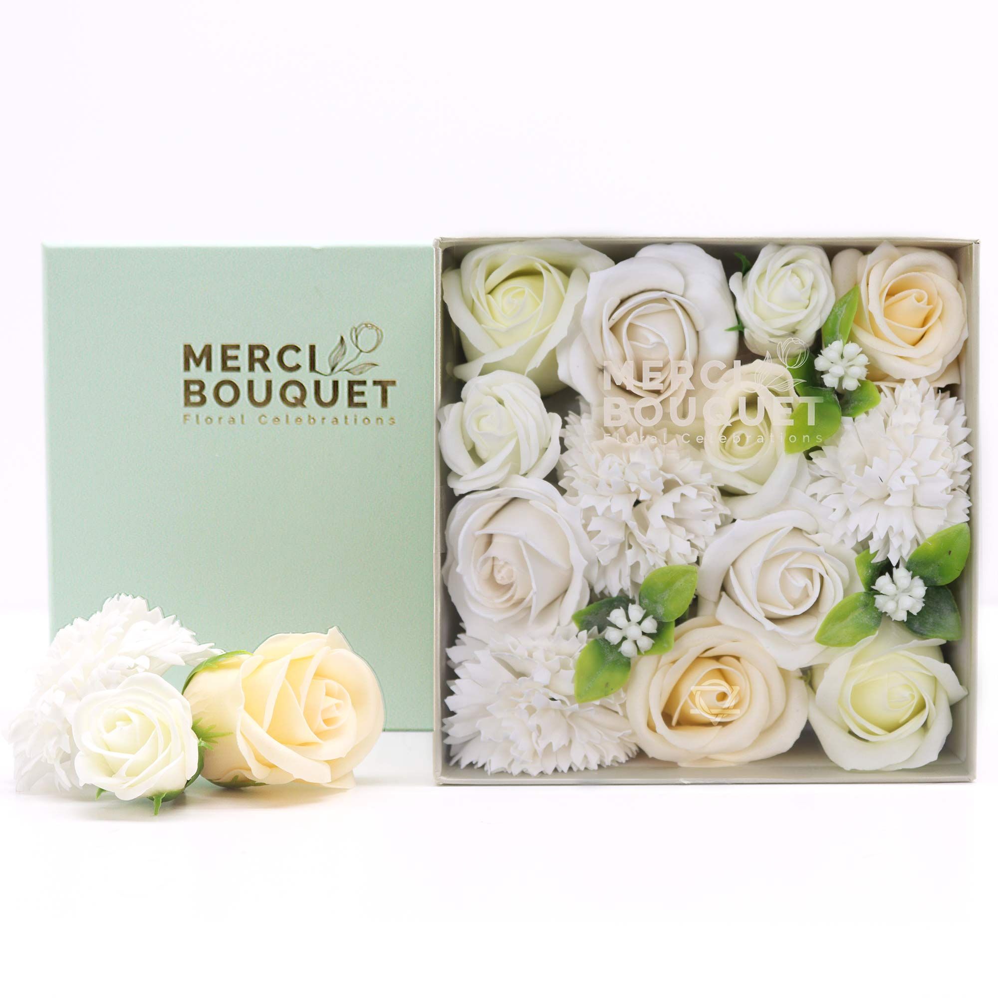 Square Box - Wedding Blessings - White & Ivory - Image 2