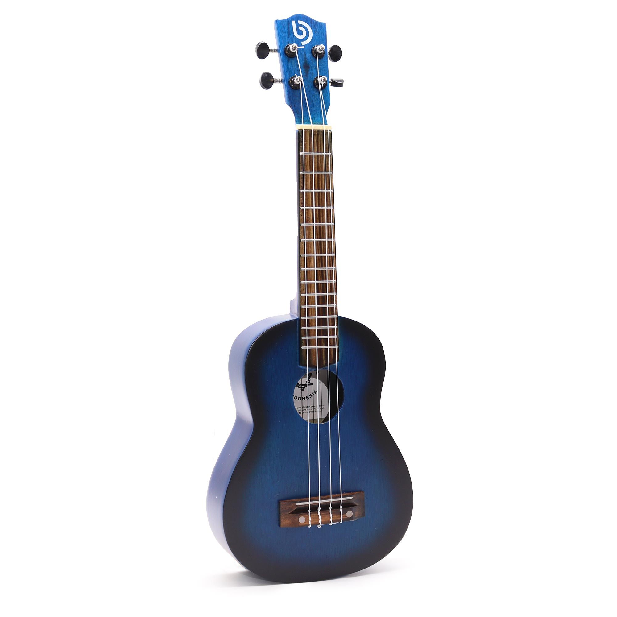 Artisan Made Ukulele - Blue Sunburst Sunburst Finish (4 String) - Image 3