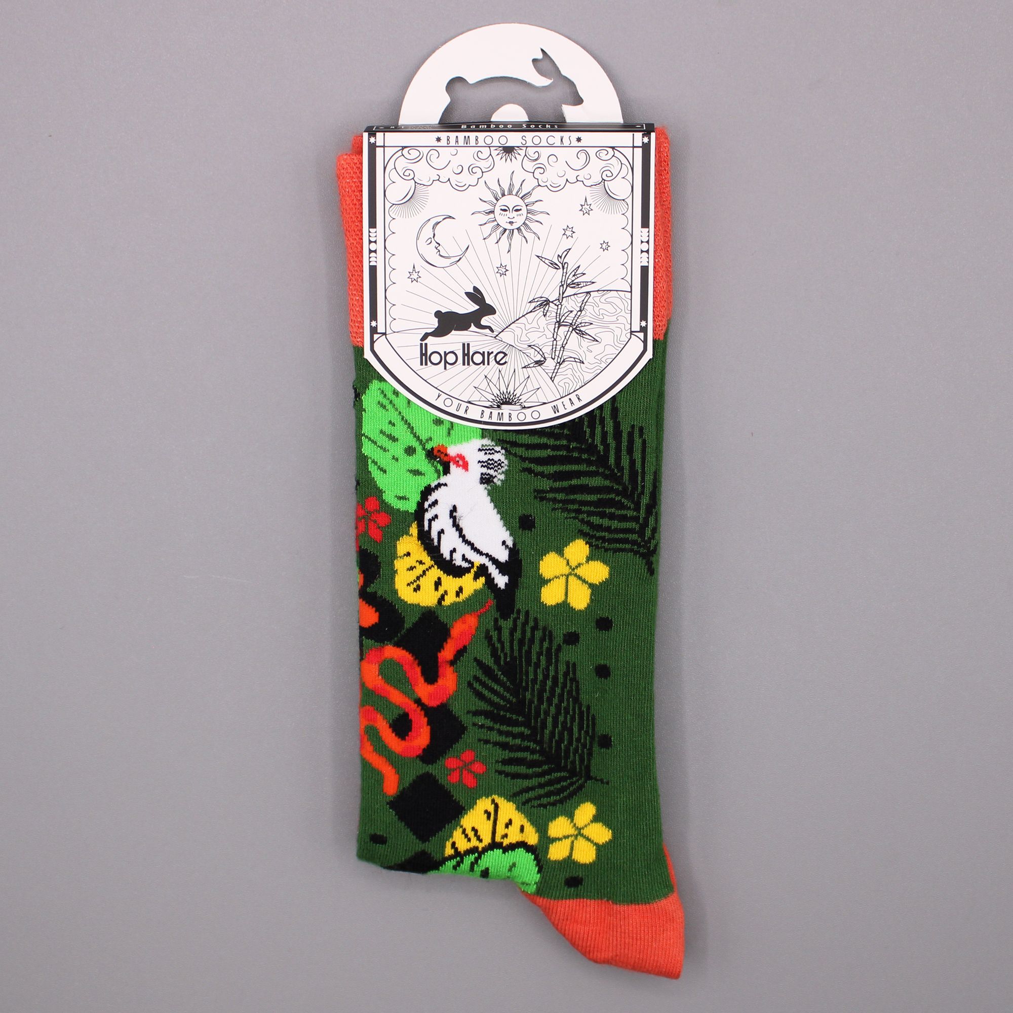 Hop Hare Bamboo Socks S/M - Bali Jungle - Image 3