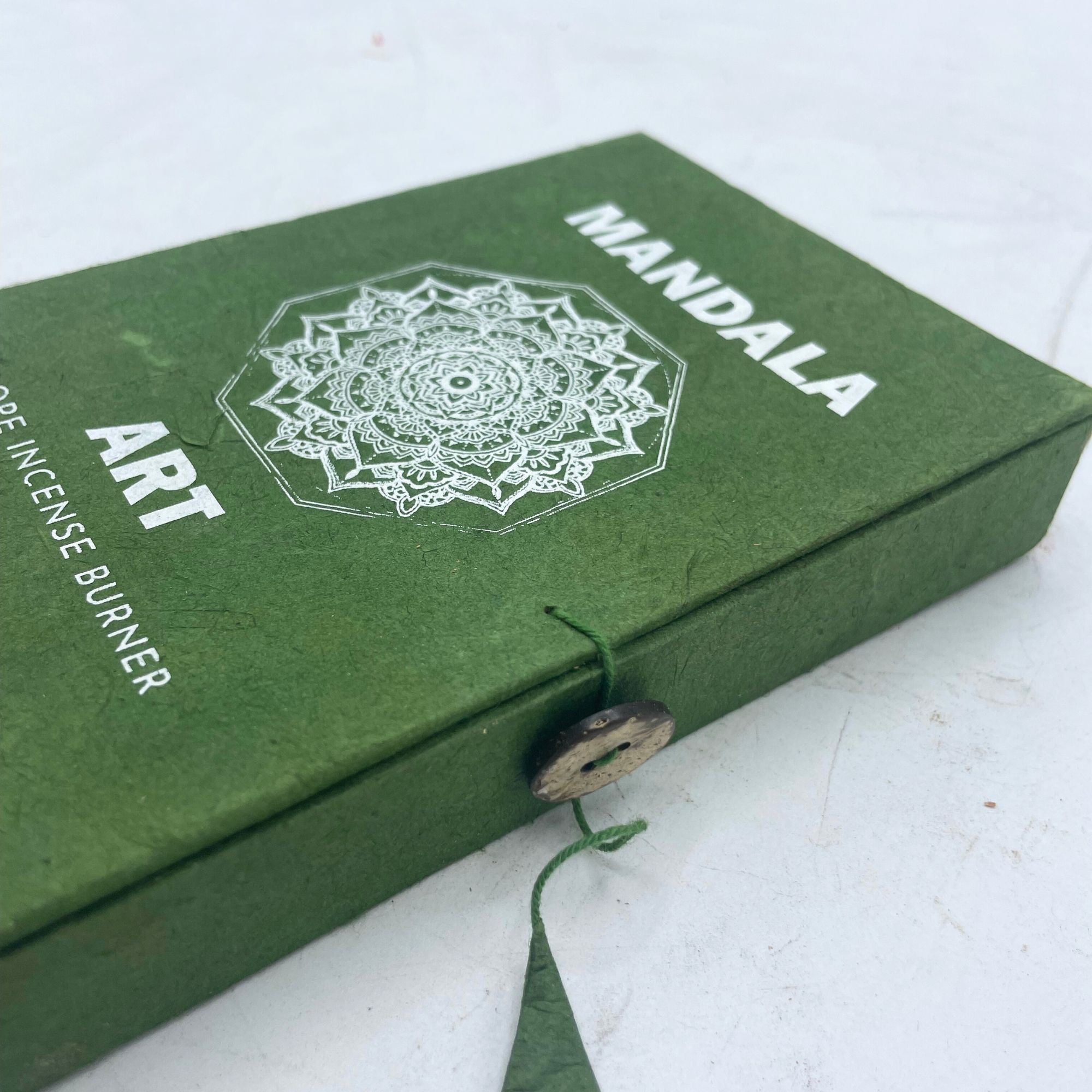 Rope Incense and Silver Plated Holder Set - Mandala Flower - Image 6