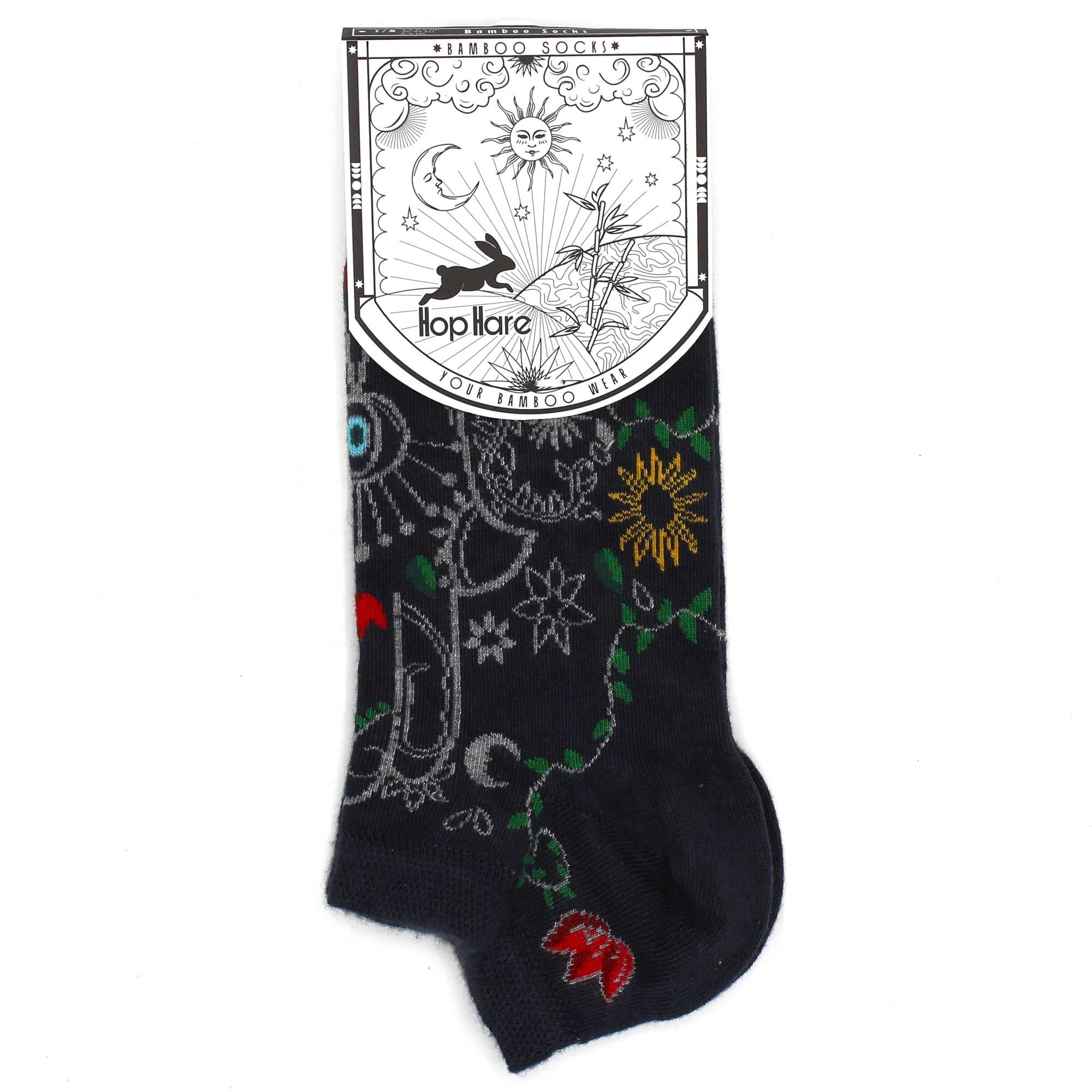 S/M Hop Hare Bamboo Socks Low (3.5-6.5) - Hamsa - Image 2