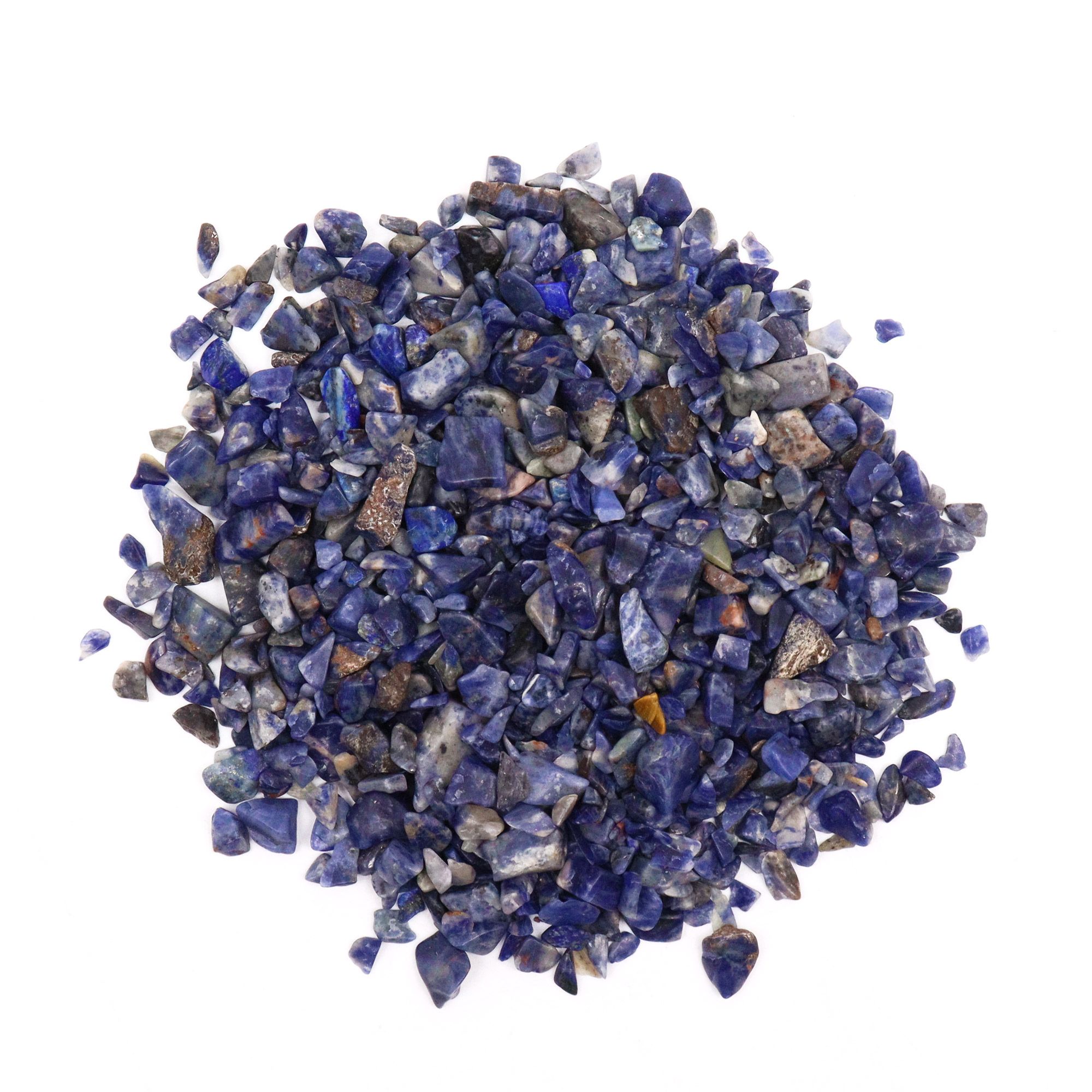 Sodalite Chips Gemstone Chips Bulk - 1KG - Image 3
