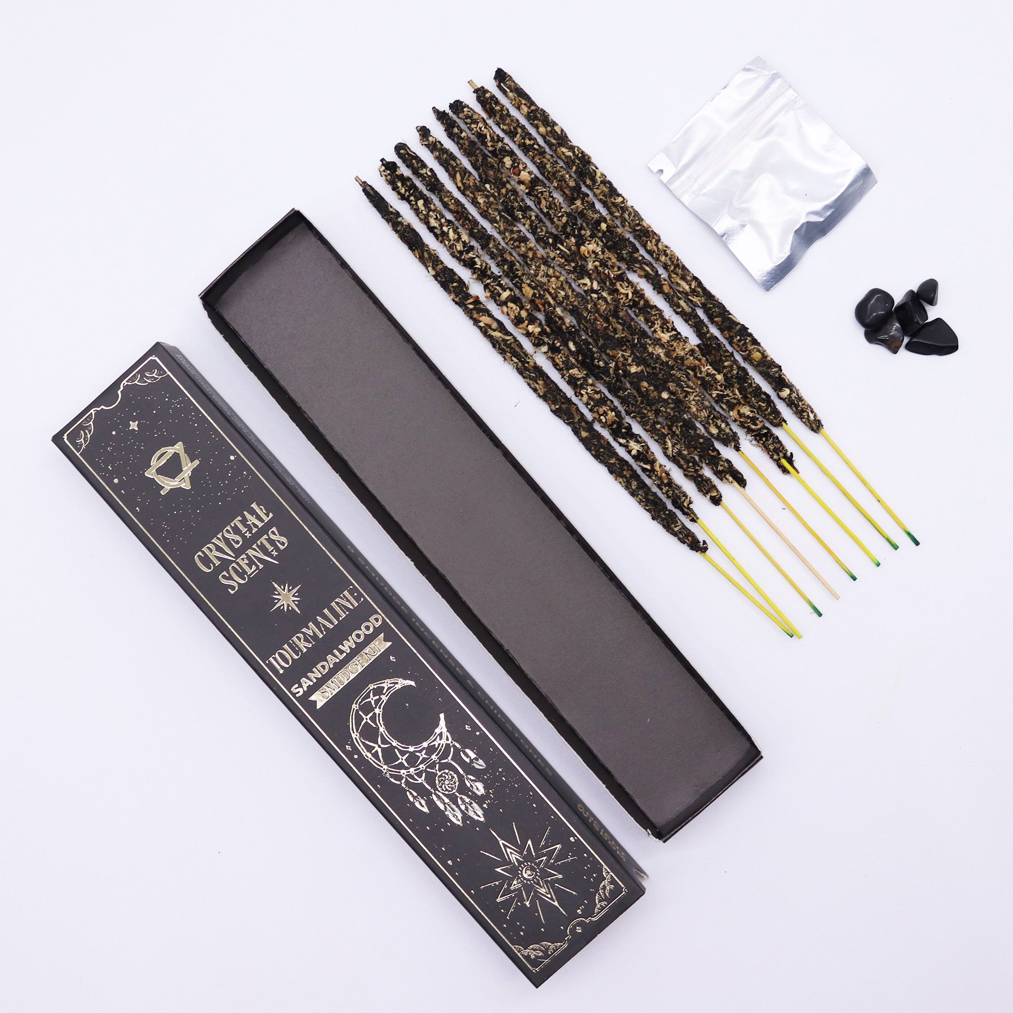 Tourmaline Crystal Scents Smudge Incense - Sandalwood - Image 5
