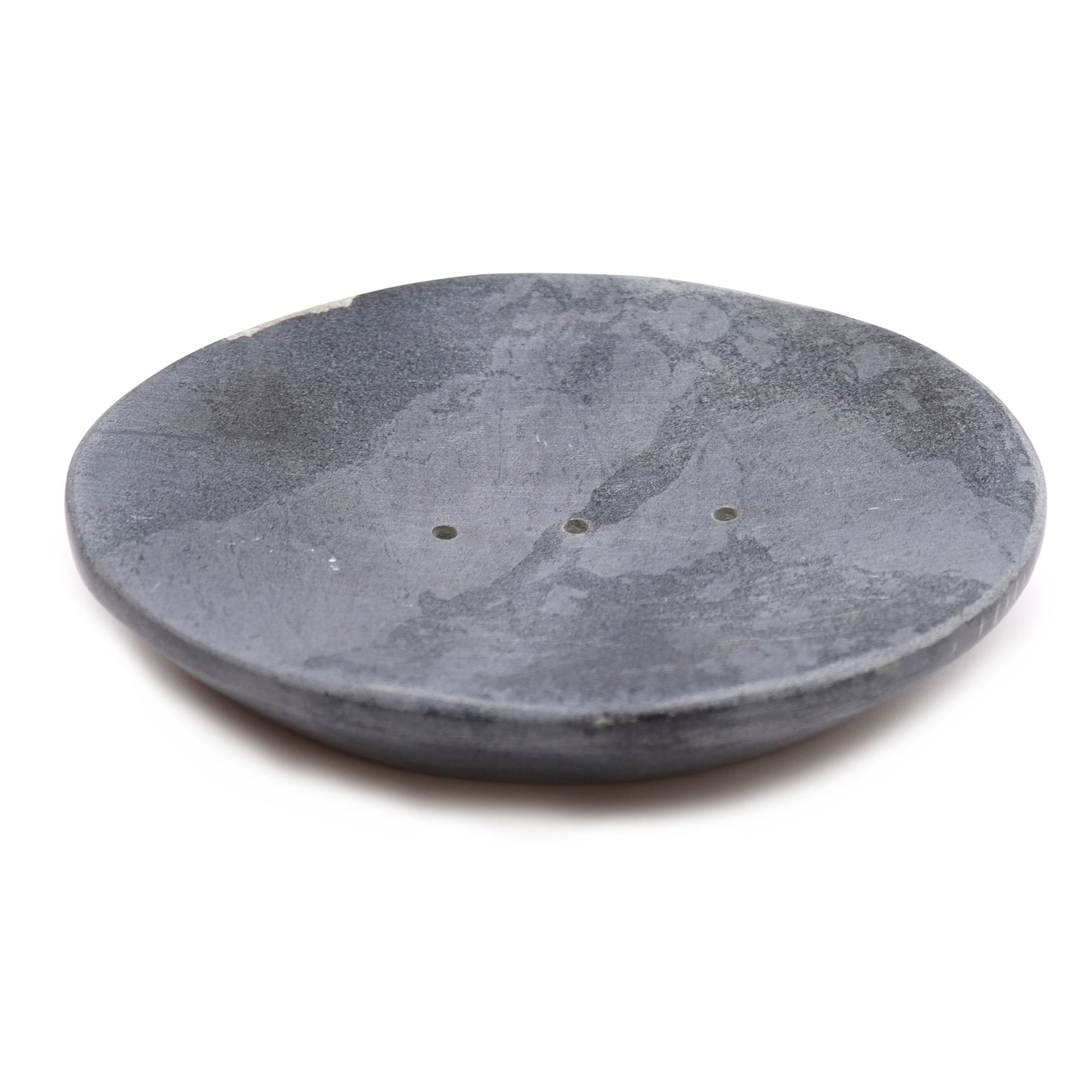 Grey Soapstone Soap Dish 10x12cm- Classic Oval - Image 5