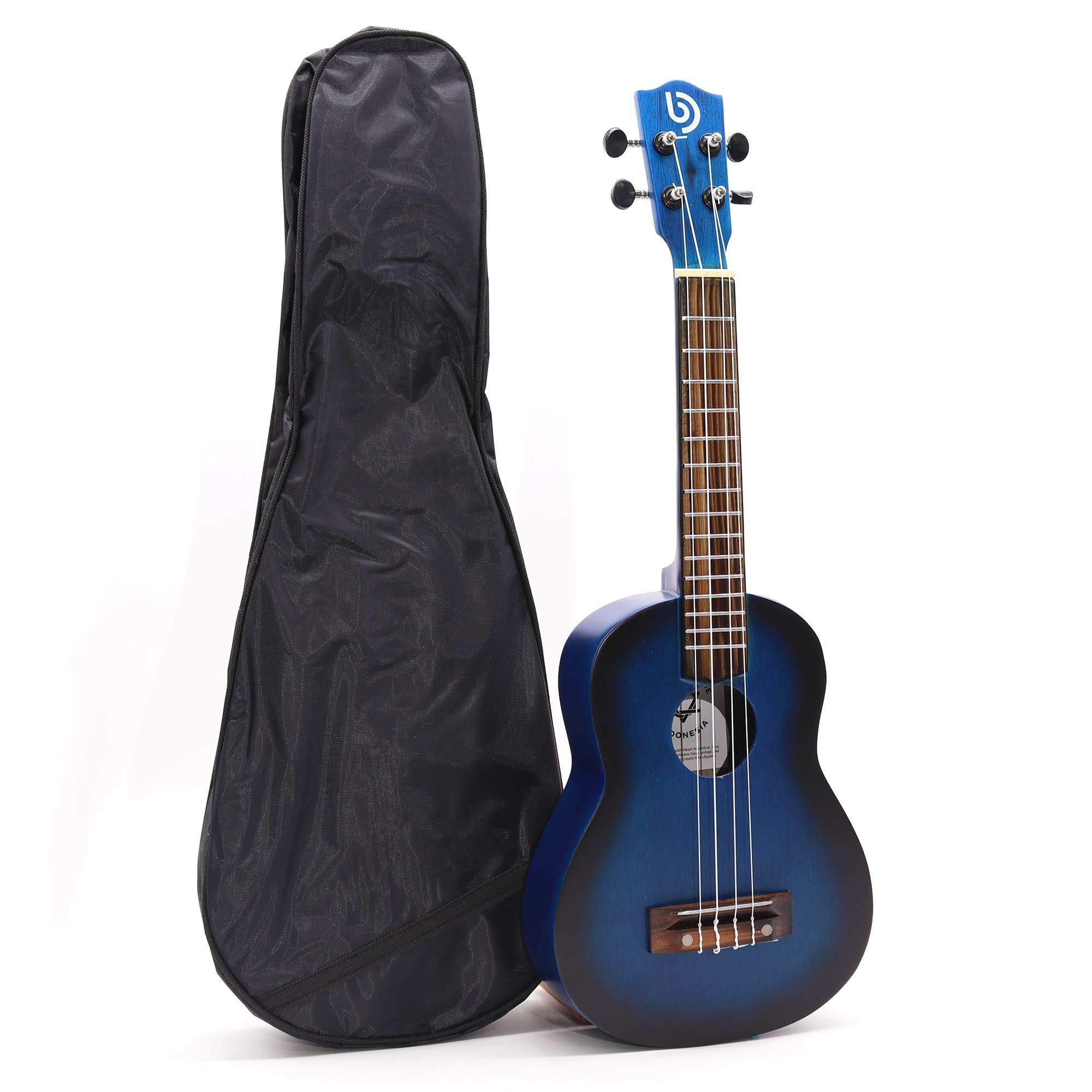 Artisan Made Ukulele - Blue Sunburst Sunburst Finish (4 String) - Image 4