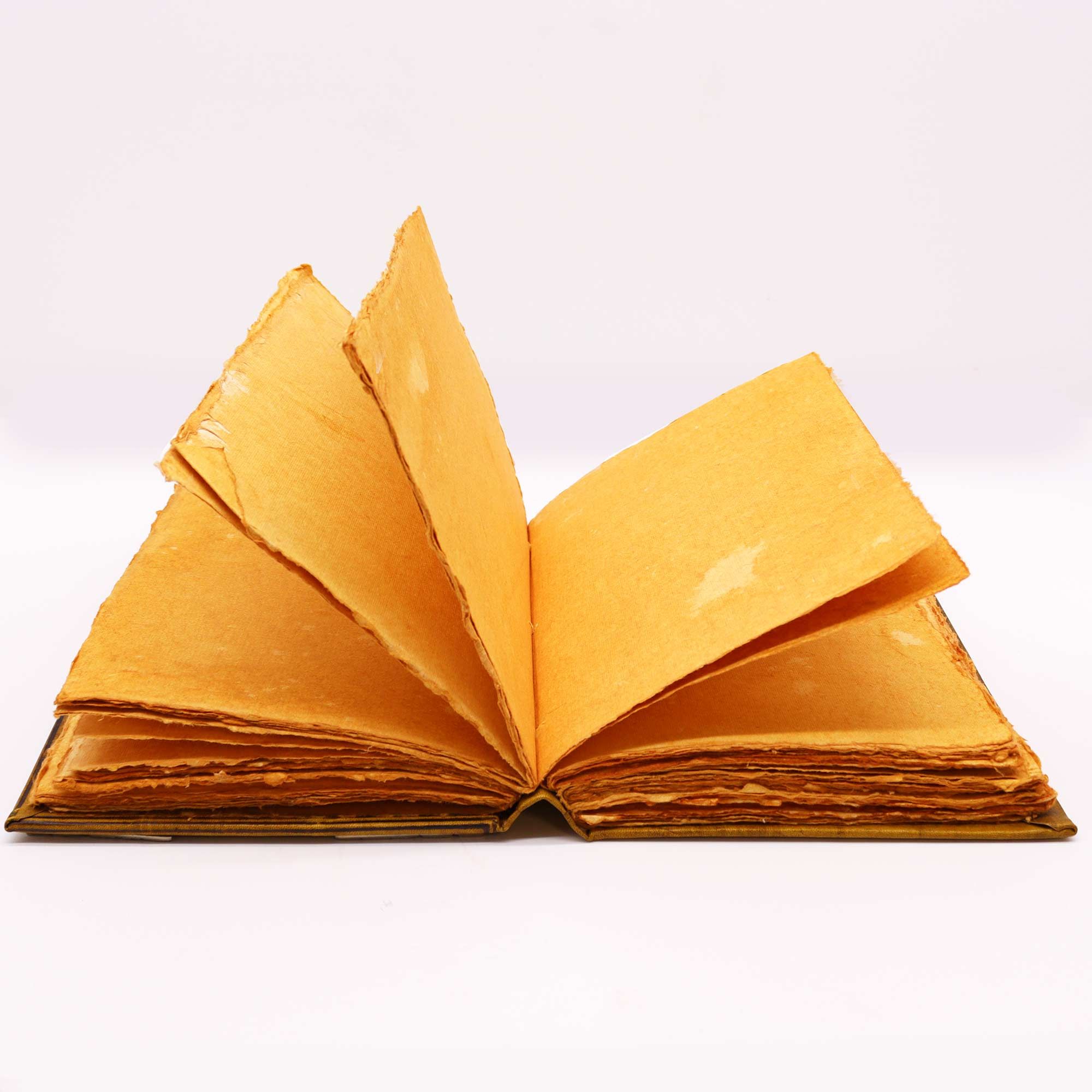 Heafty Coffee Tan Book - Zinc Owl Decor - 200 Deckle Edges Pages - 26x18cm - Image 4