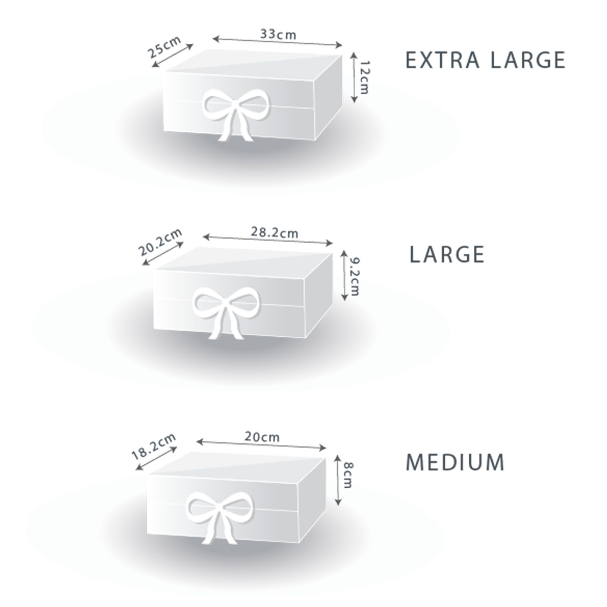 Flat Pack Gift Box - Large (28.2x20.2x9.2cm) - Black - Image 4