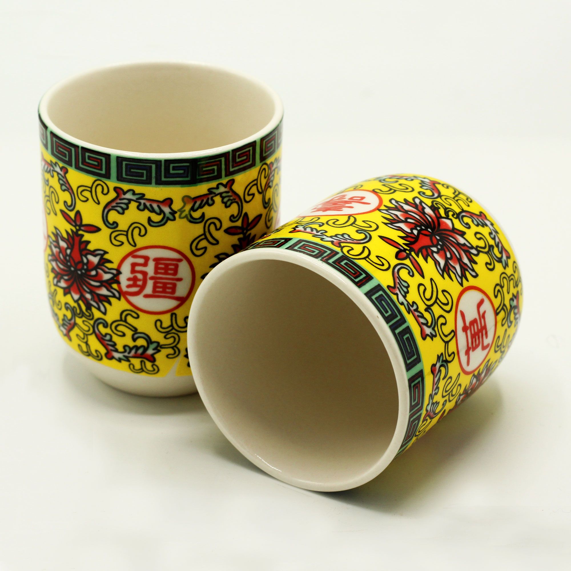 Herbal Tea Cups - Long Life Oriental Design - Image 2