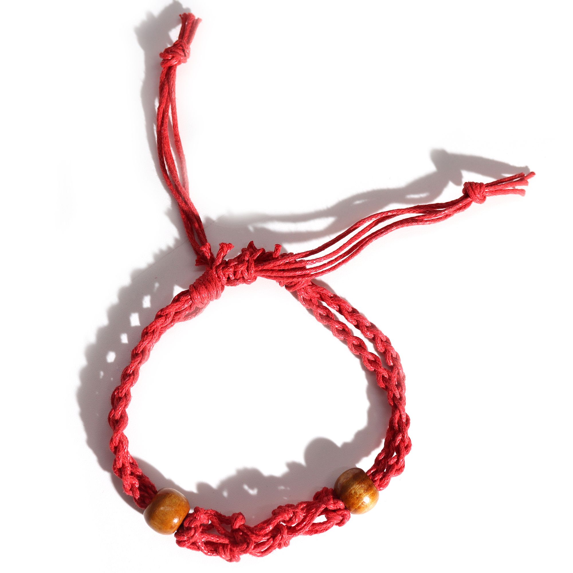 Gemstone Bracelet Cord - Red - Image 2
