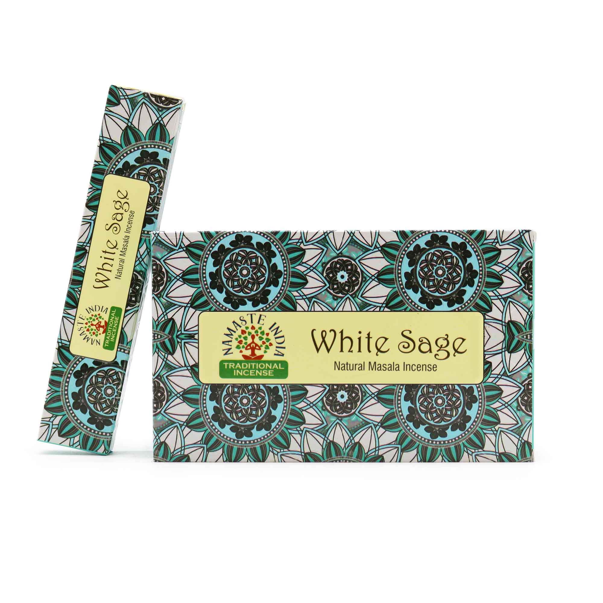 Namaste Mandala Masala Incense - White Sage - Image 3