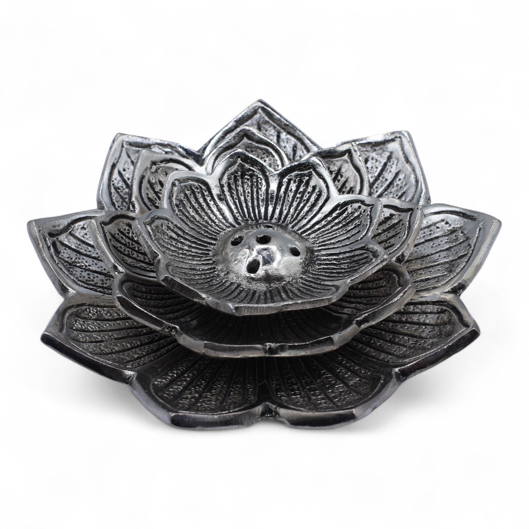Tri-Flower Lotus Flower Incense Holder