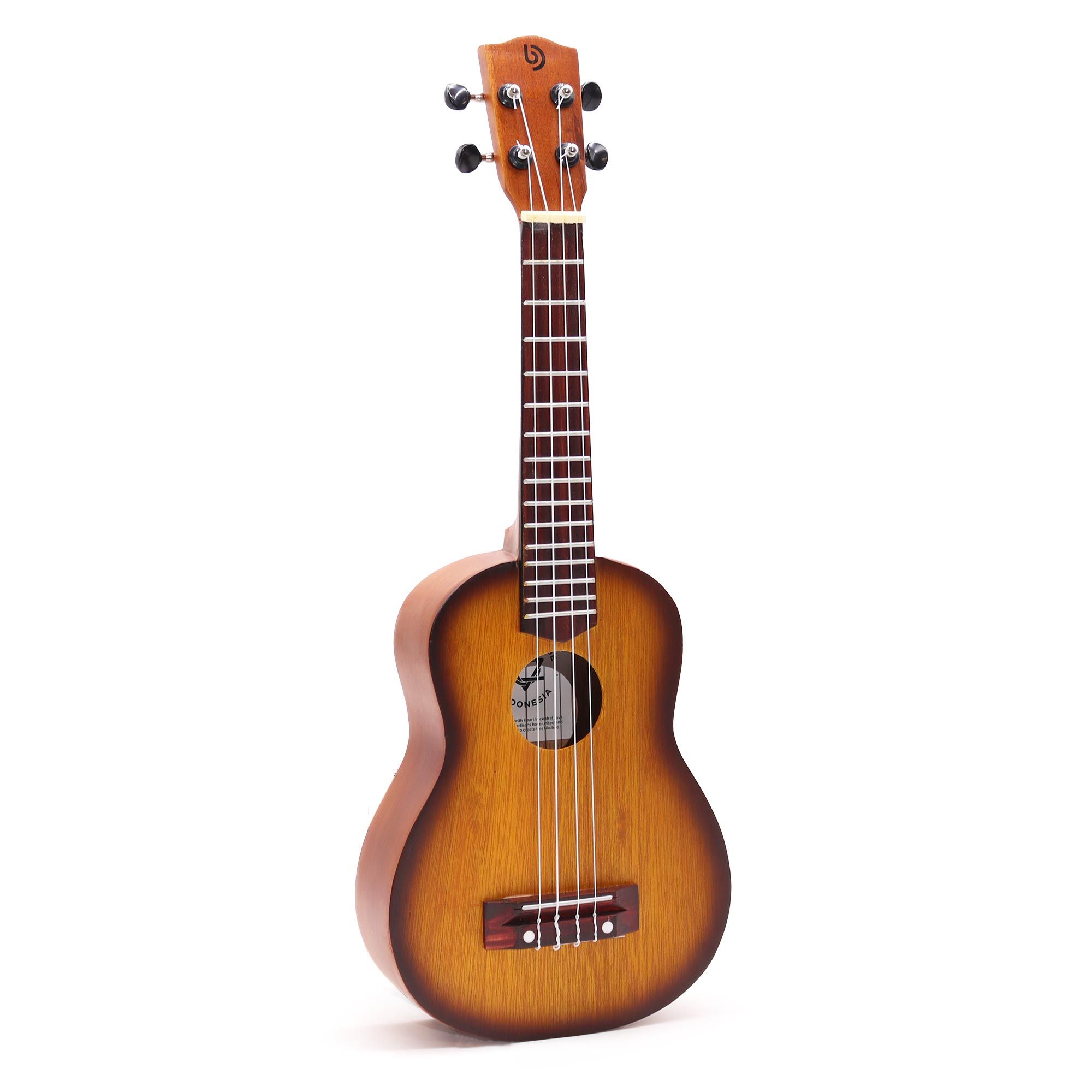 Artisan Made Ukulele - Orange Sunburst Finish (4 String) - Image 3