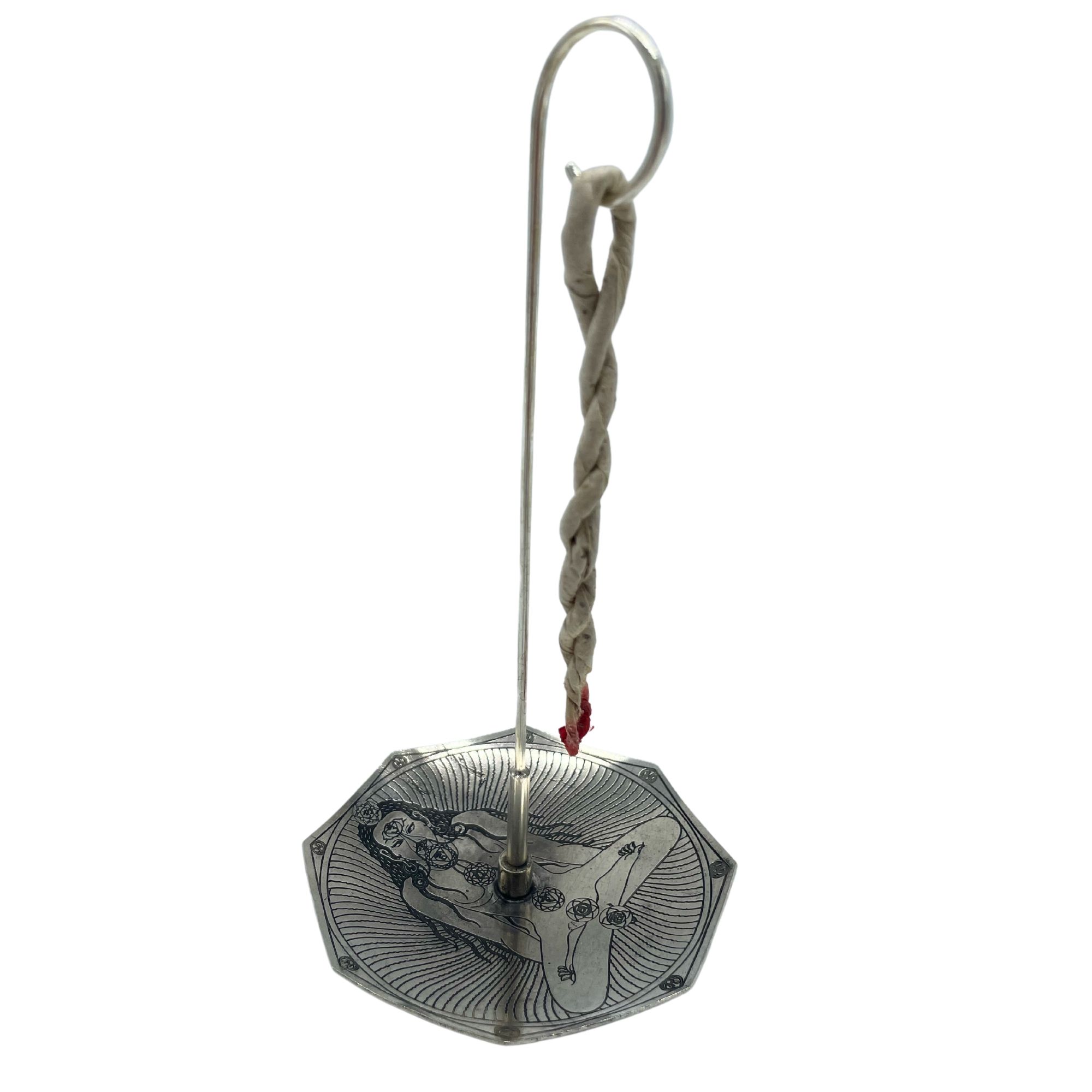Rope Incense and Silver Plated Holder Set - Tantra Yoga - Image 3