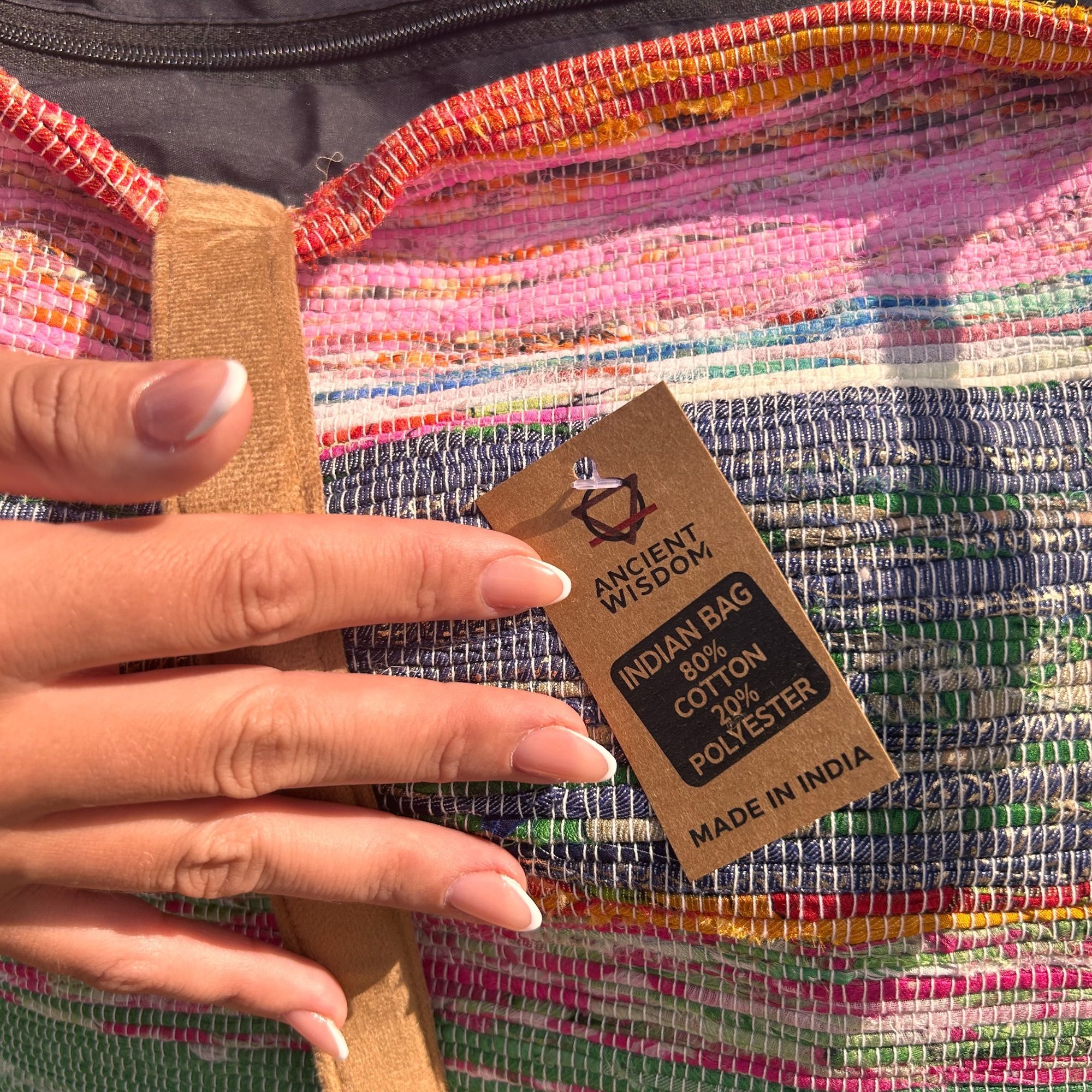 Recycled Big Rug Bag - Shades of Dusk - Image 3