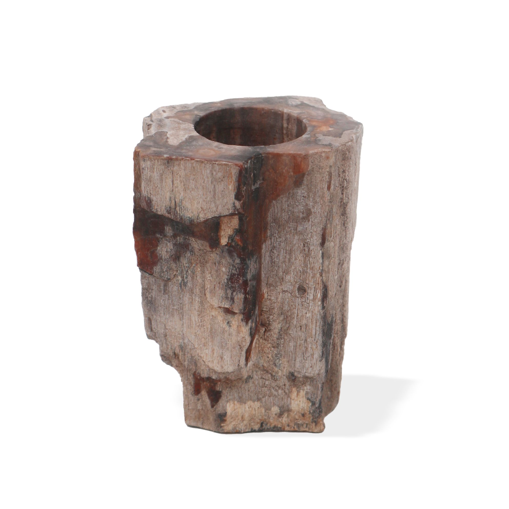 Petrified Wood Candle Holder - Single Tall - Image 6