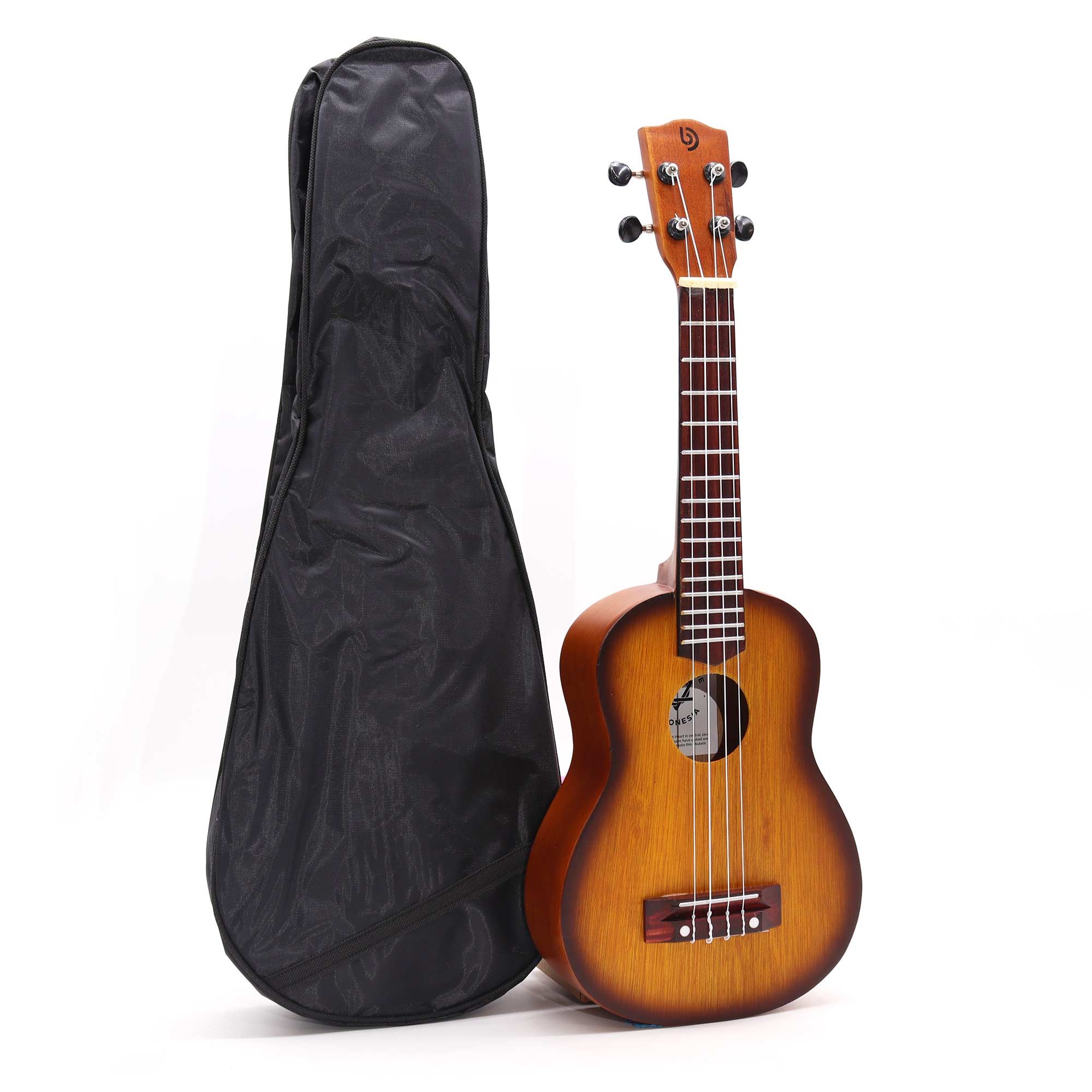 Artisan Made Ukulele - Orange Sunburst Finish (4 String) - Image 4