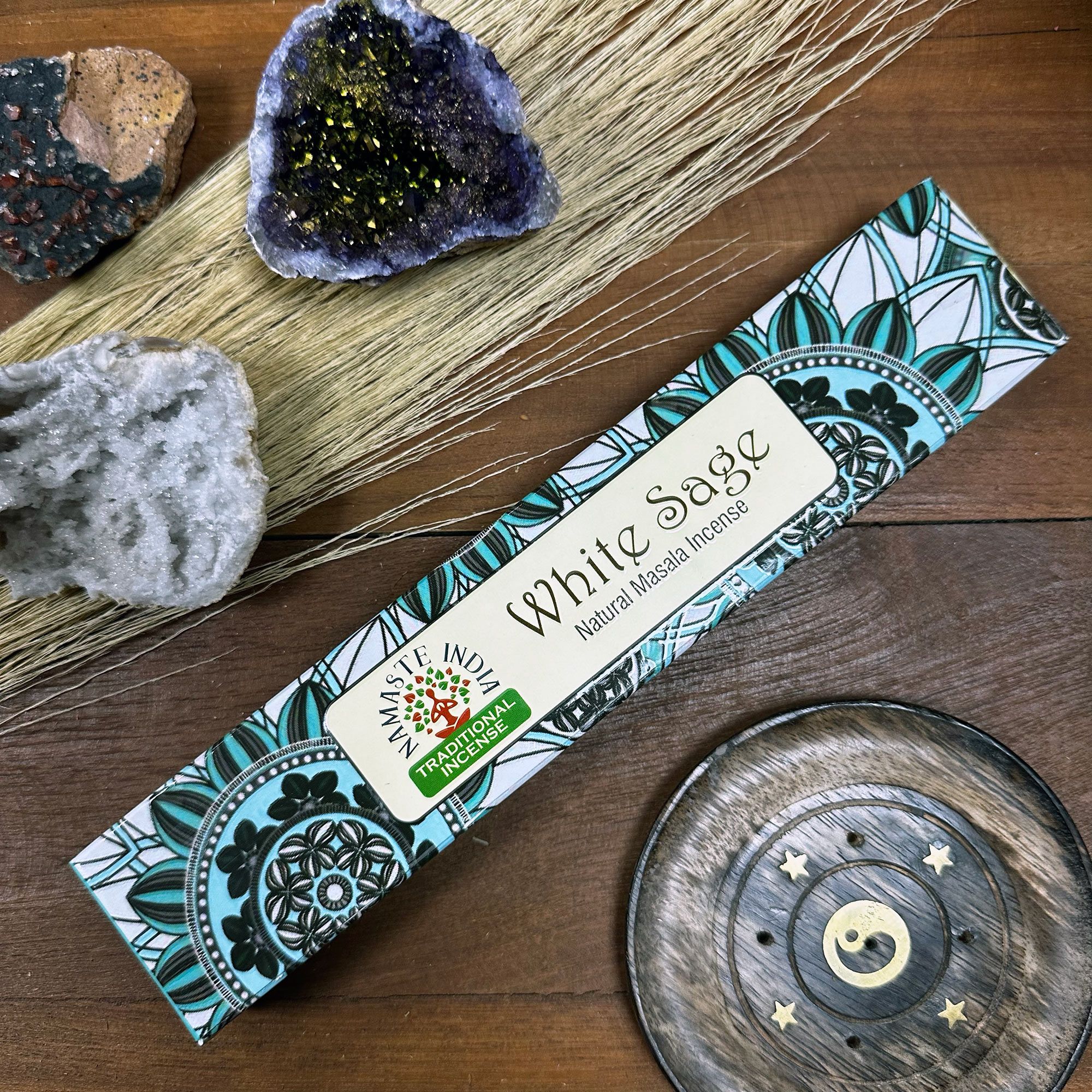 Namaste Mandala Masala Incense - White Sage - Image 2