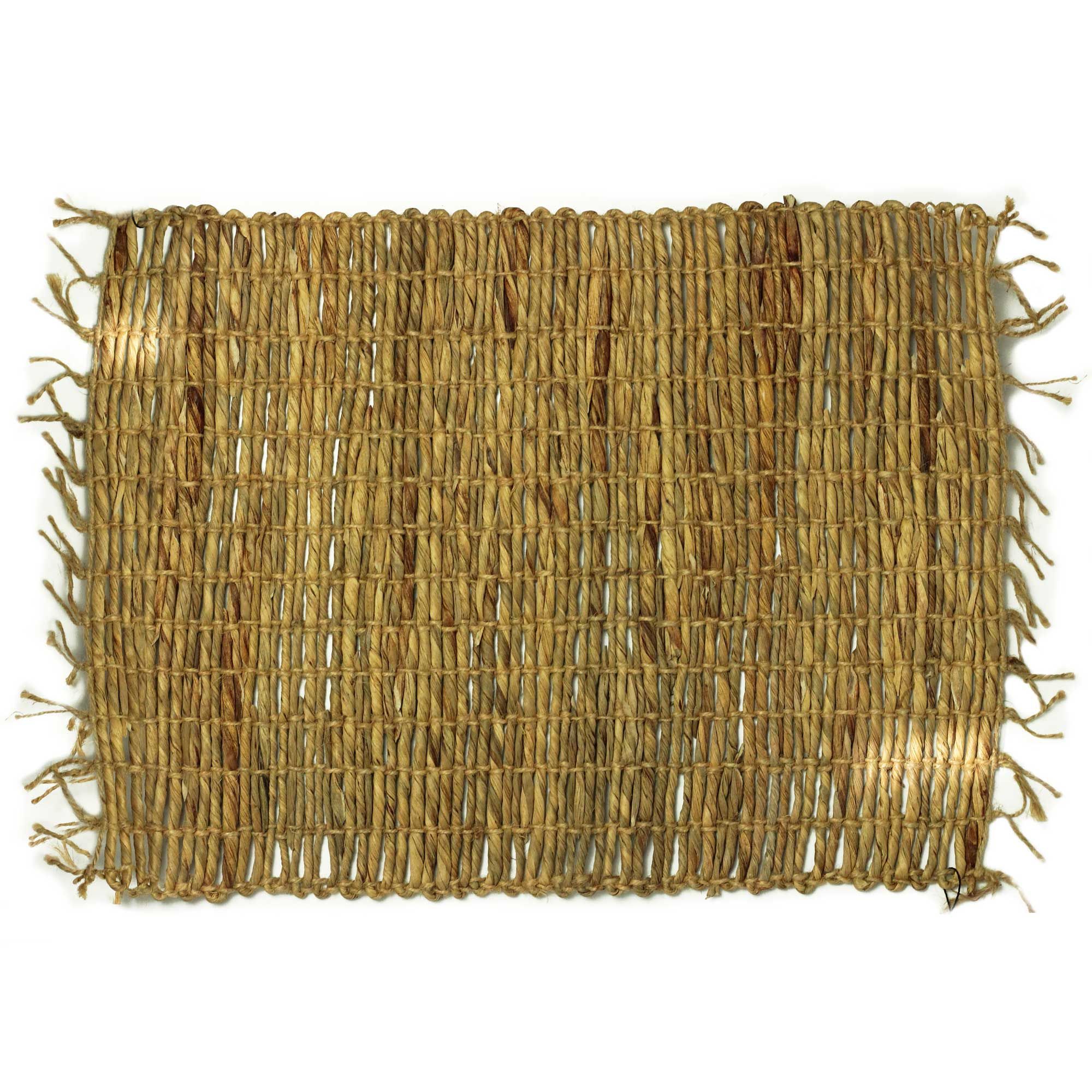 Water Hyacinth Natural Placemat - Robusta and Fringe - Image 2