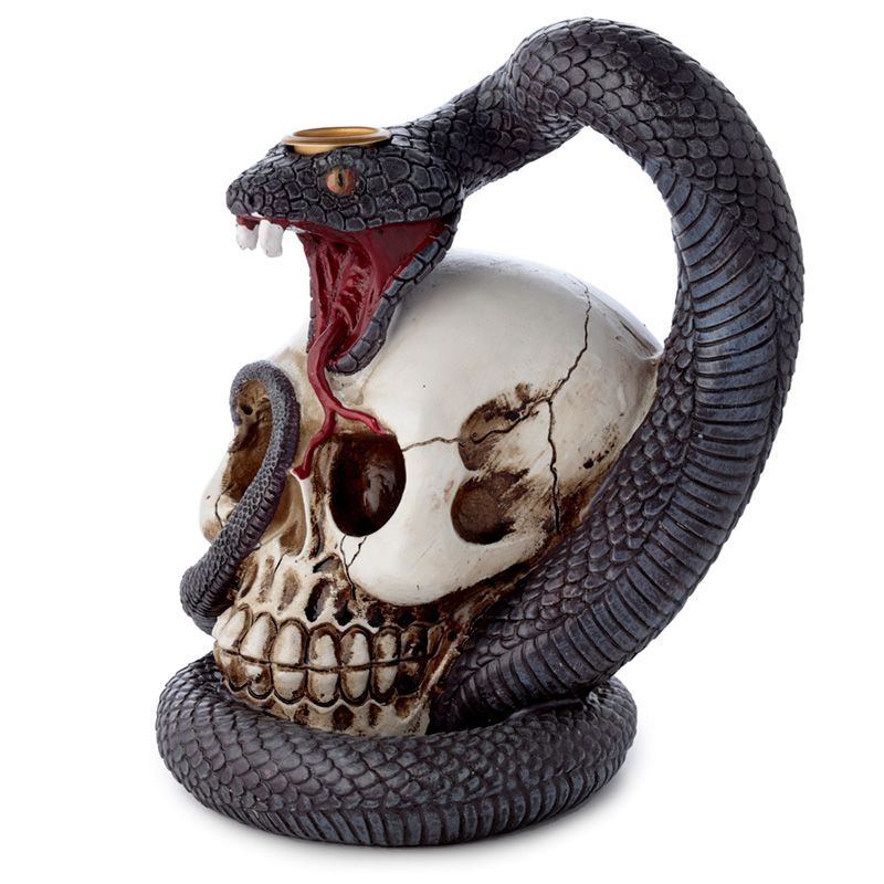 Snake and Skull Backflow Incense Burner - Image 3