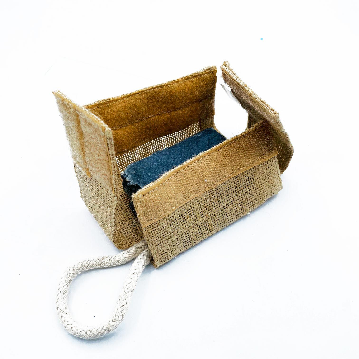 Jute Scrub Soap Pouch - Natural - Image 4