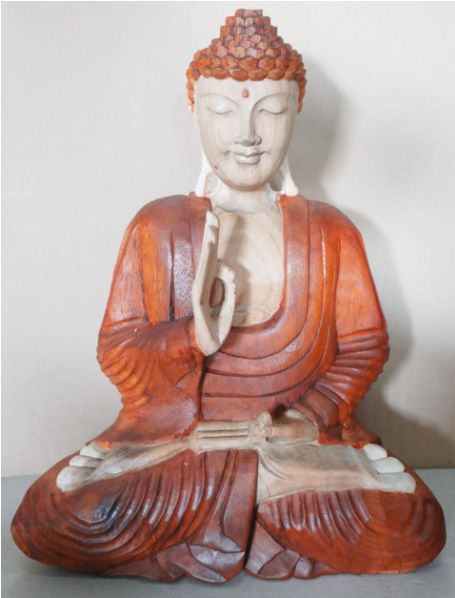 Hand Carved Buddha Statue - 40cm Teaching Transmission - Image 2