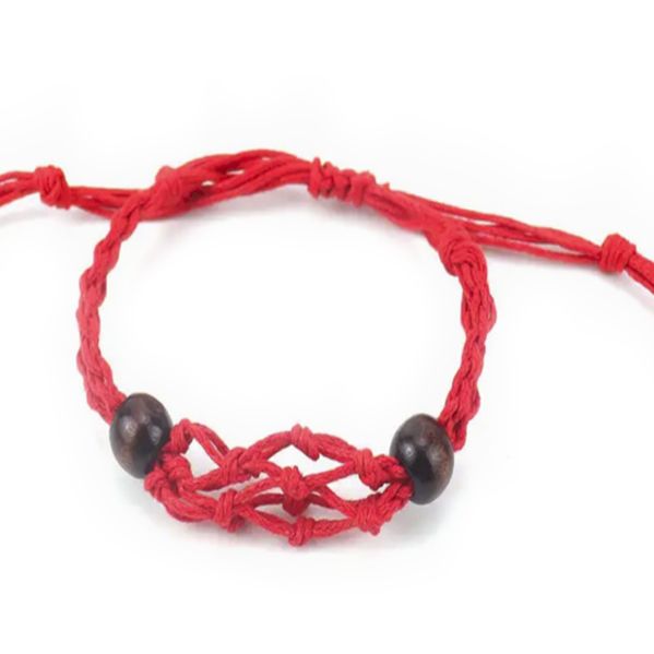 Gemstone Bracelet Cord - Red - Image 4