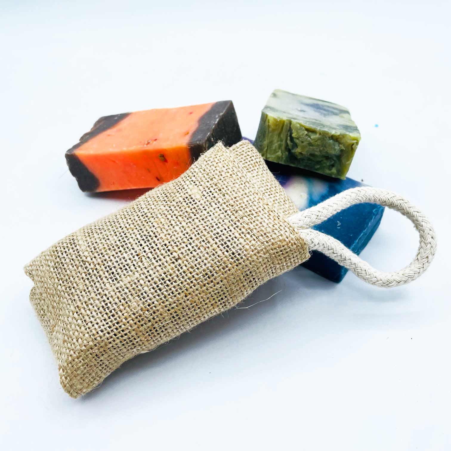 Jute Scrub Soap Pouch - Natural - Image 2