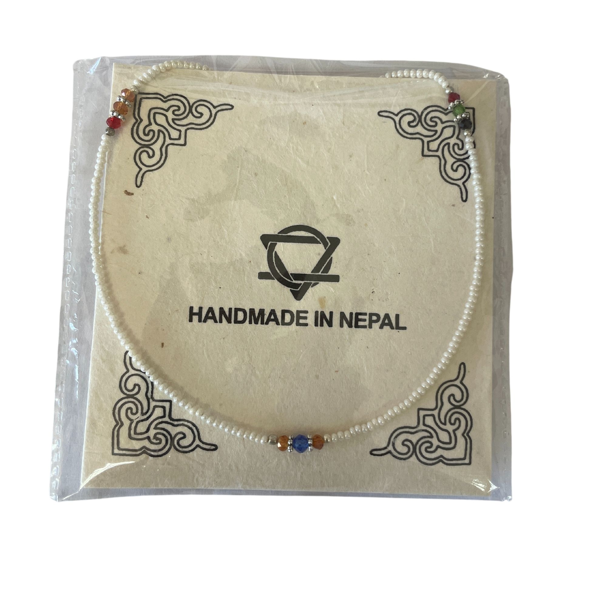 Nepalese Extra Fine Gem Necklace - Pearl & Cut Beads - Image 3