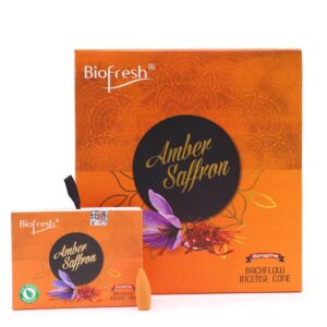 Biofresh Backflow Incense Cones - Amber Safron